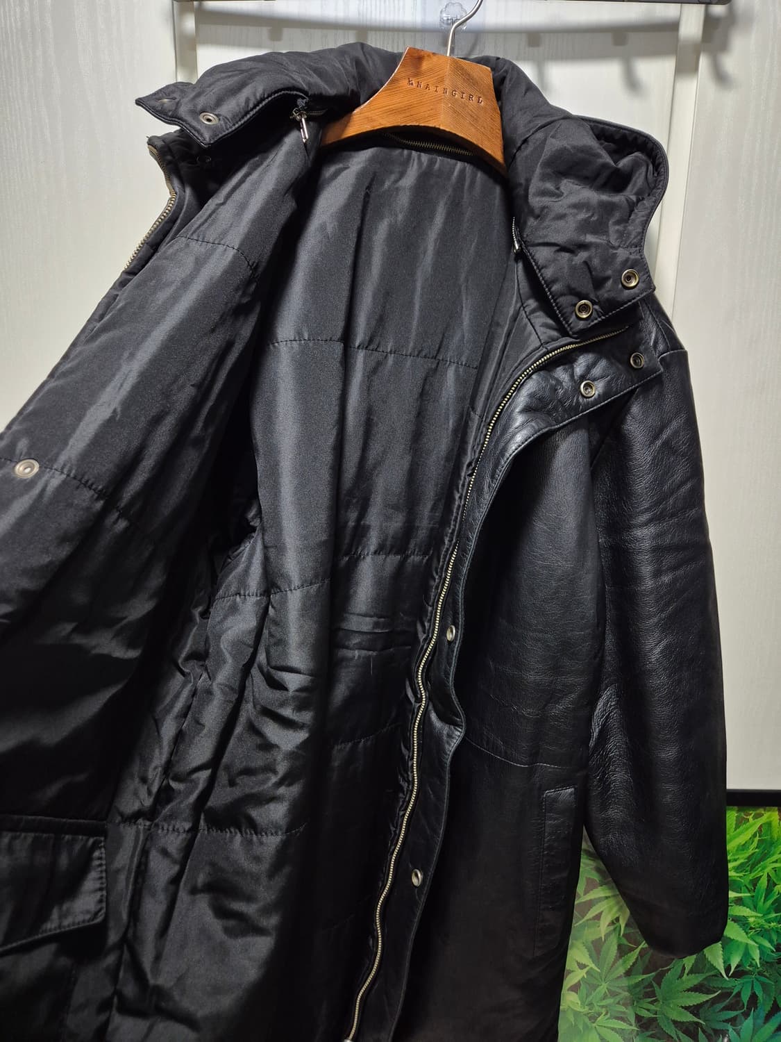 (세일)JPN 블랙 양가죽/패딩 점퍼 (양면) 상품이미지8