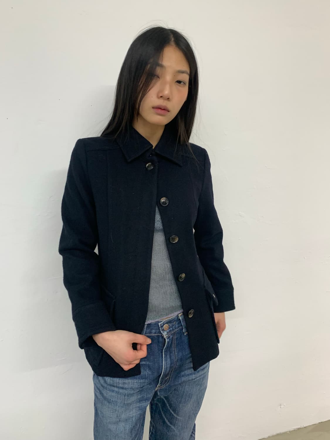 Sharped wool coat 상품이미지1