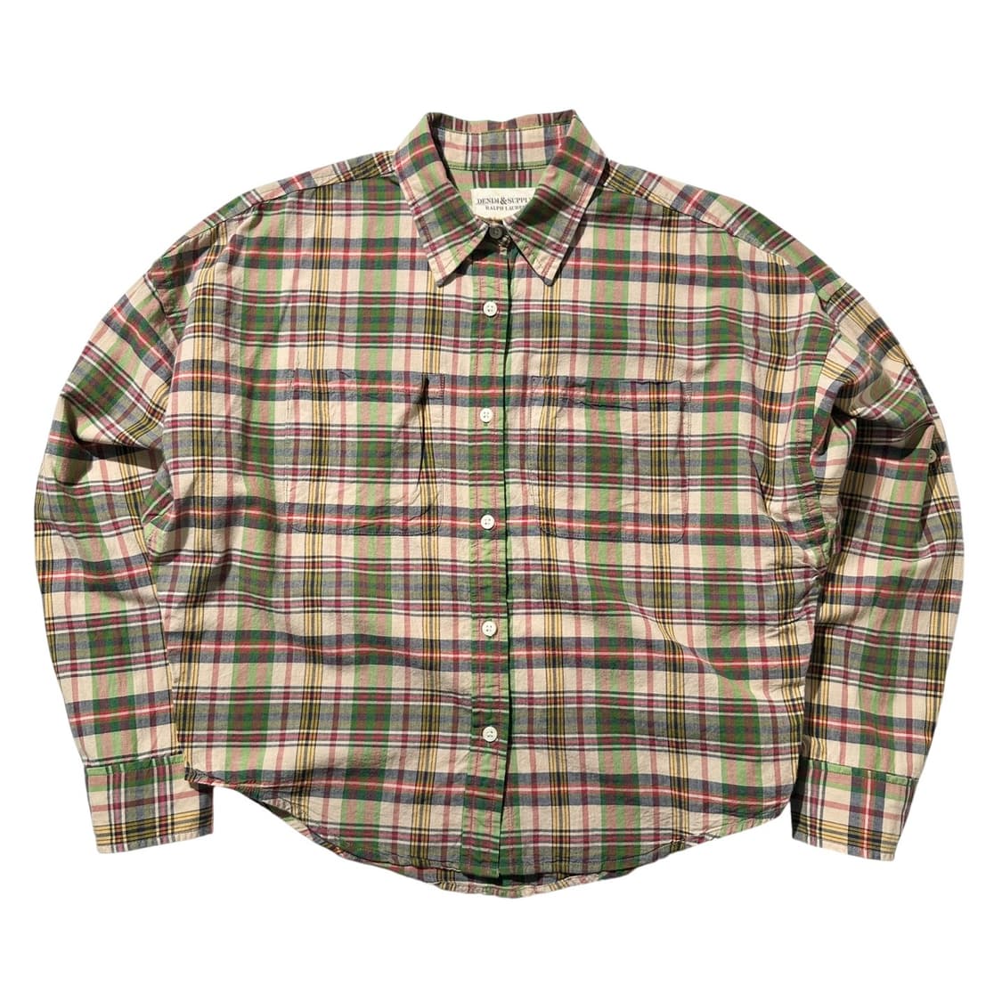 데님 앤 서플라이 랄프로렌 크롭 체크 셔츠 상품이미지1