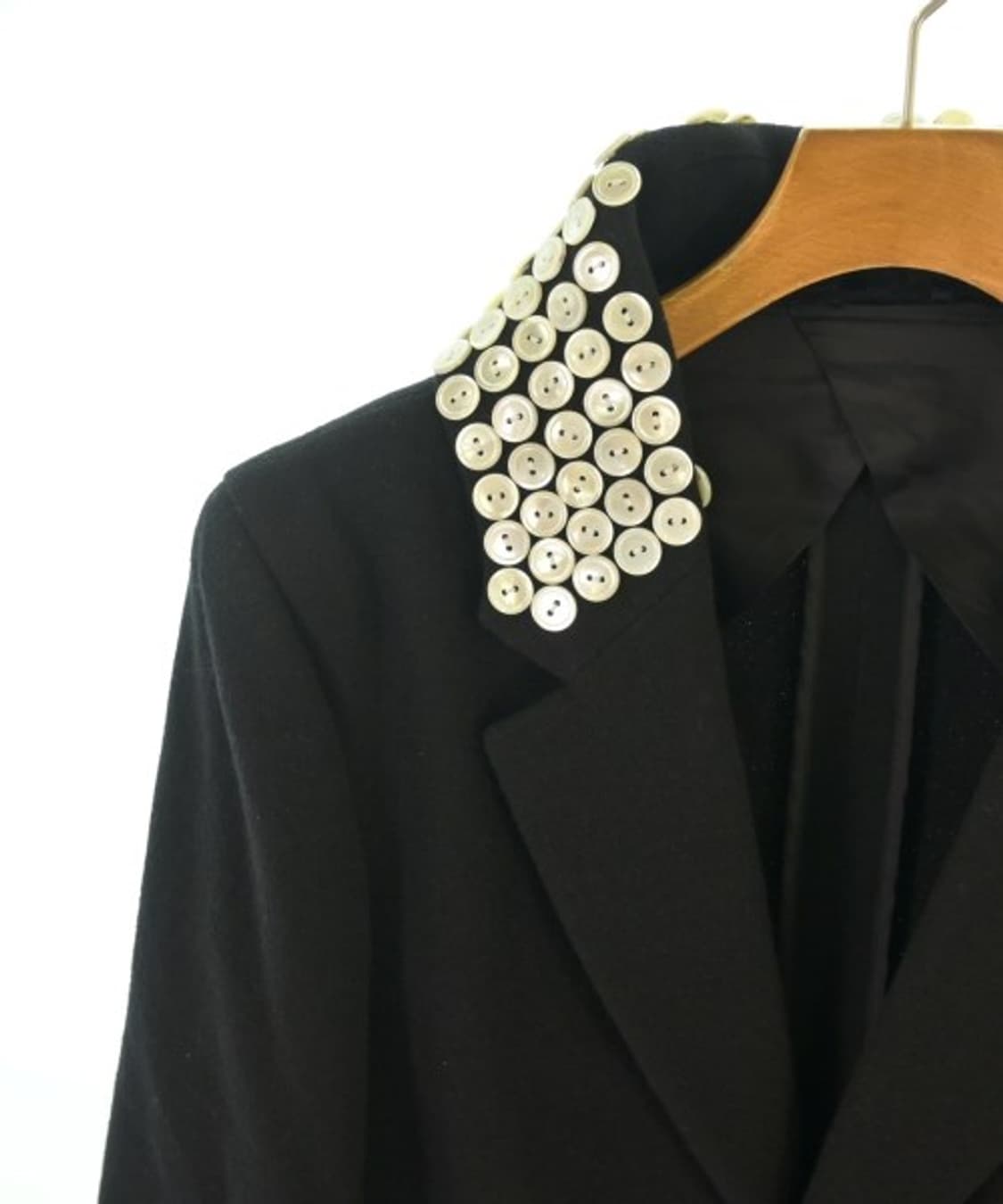 꼼데가르송 옴므플러스 버튼디테일 카라 체스터코트 L 상품이미지6