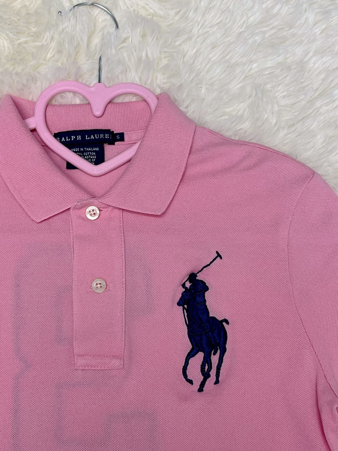 폴로 빅포니 핑크 롱슬리브 긴팔티 상품이미지3