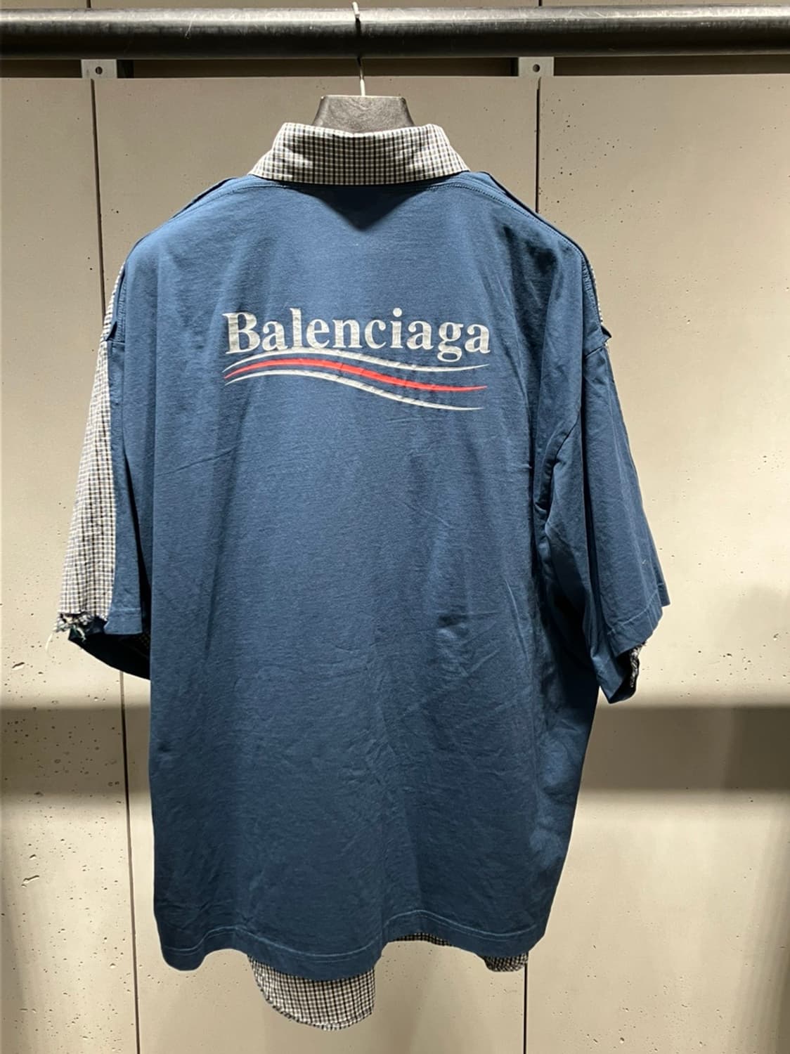 25SUMMER 발렌시아가 하이브리드 셔츠 새상품 1사이즈 상품이미지2
