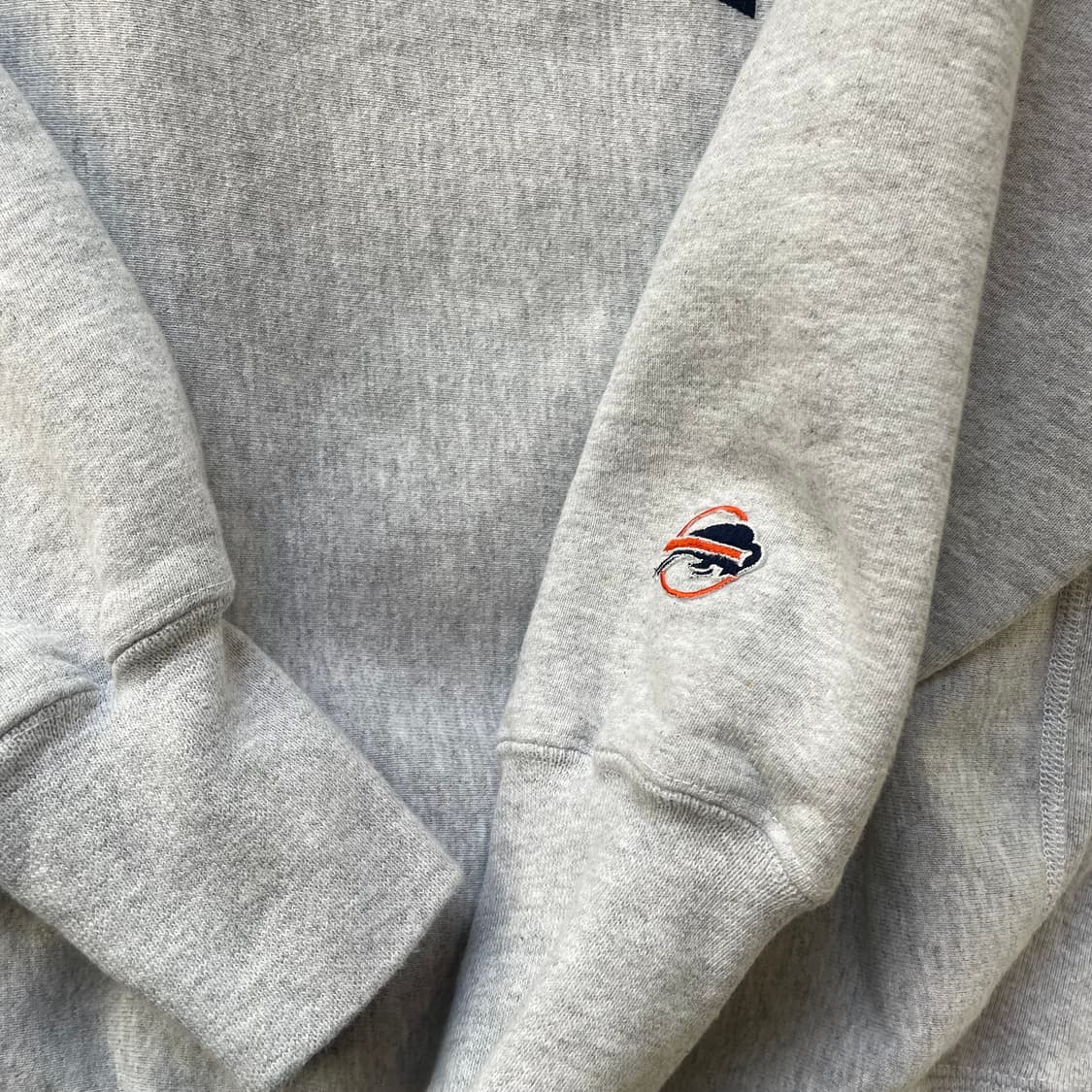 빈티지 리버스위브 스웻셔츠 made in usa 그레이(네이비/오렌지) 상품이미지3