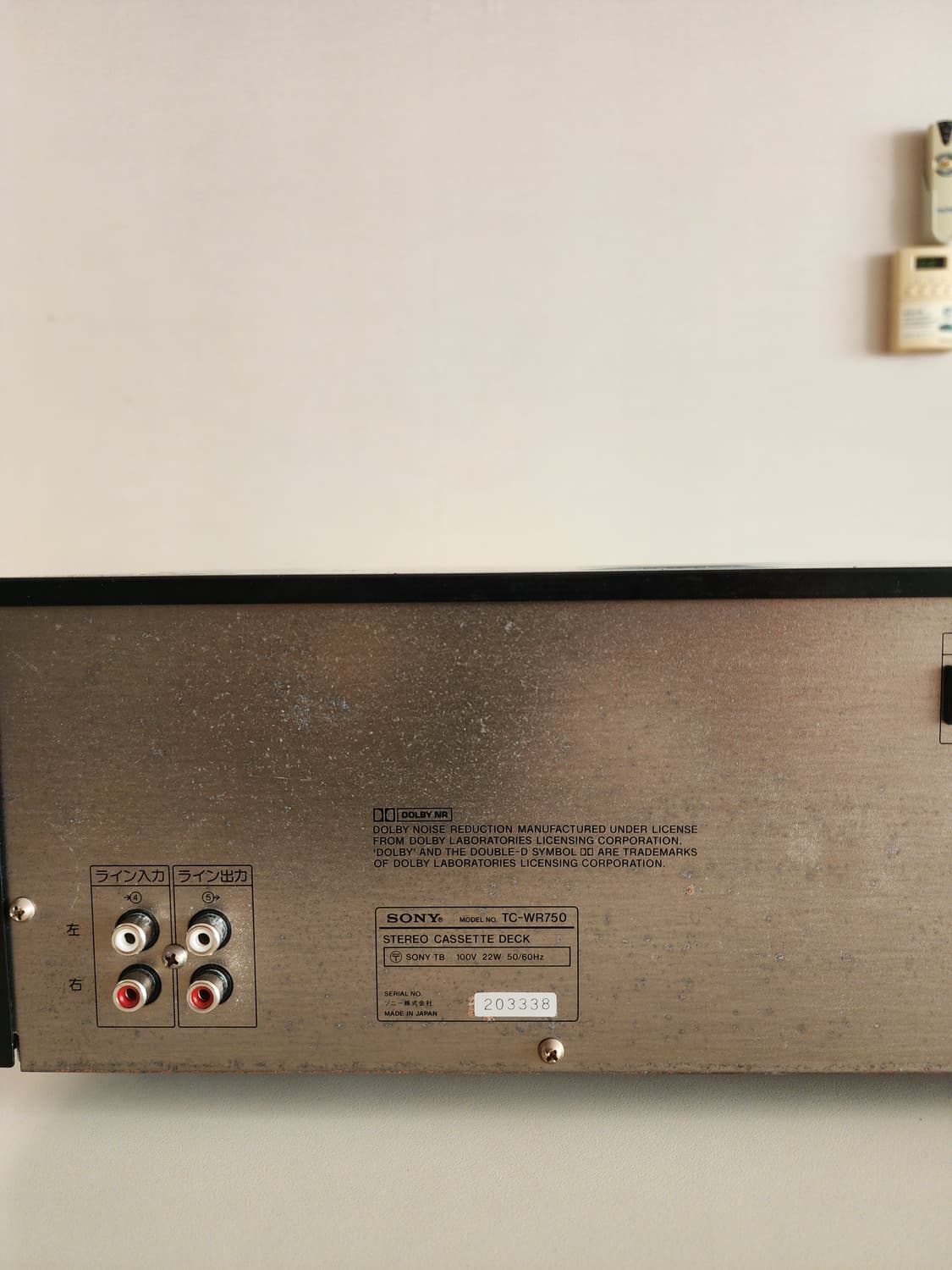 소니 빈티지 카세트 데크 TC-WR750 상품이미지5