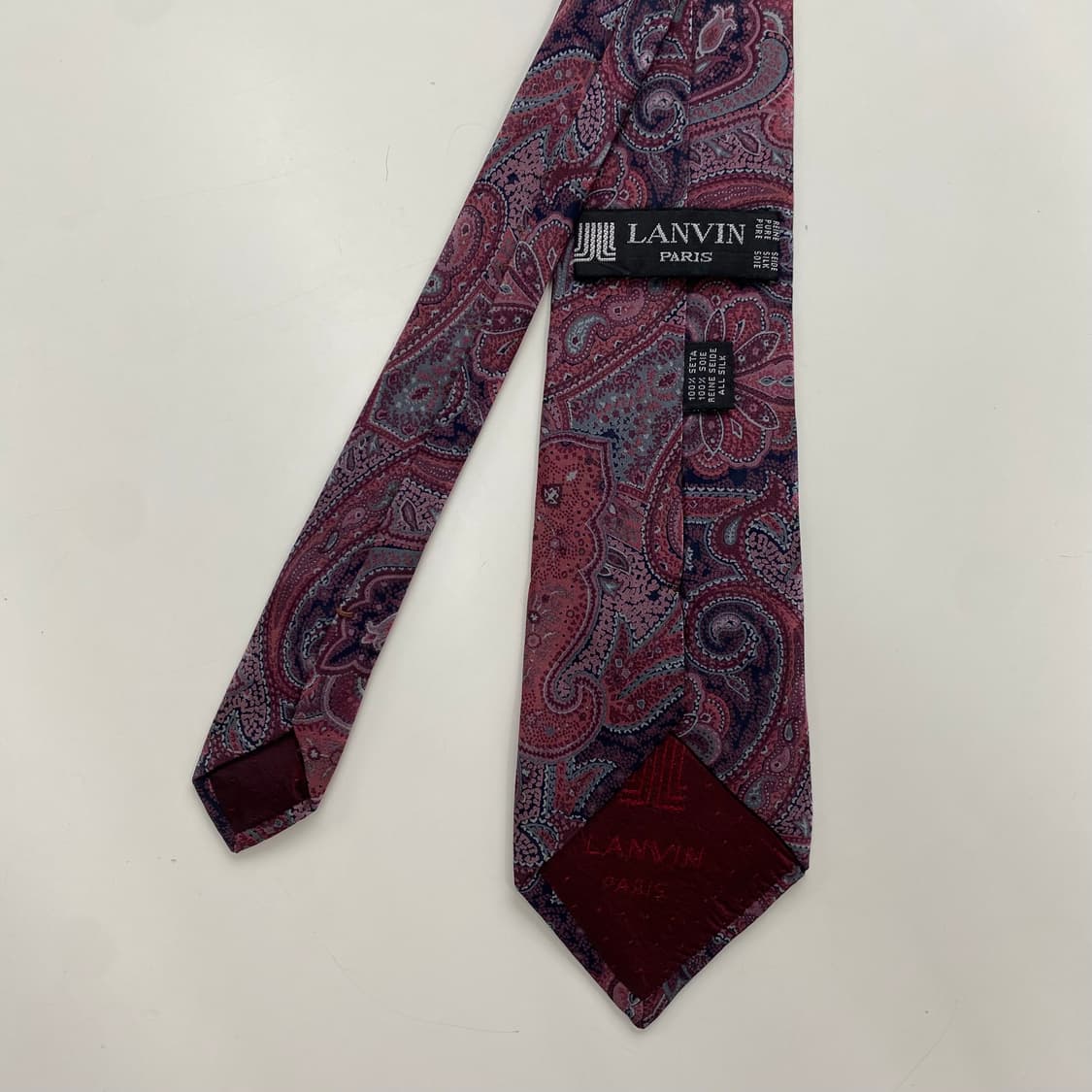랑방 페이즐리 정품 명품넥타이 (LANVIN) 8.2cm 상품이미지3