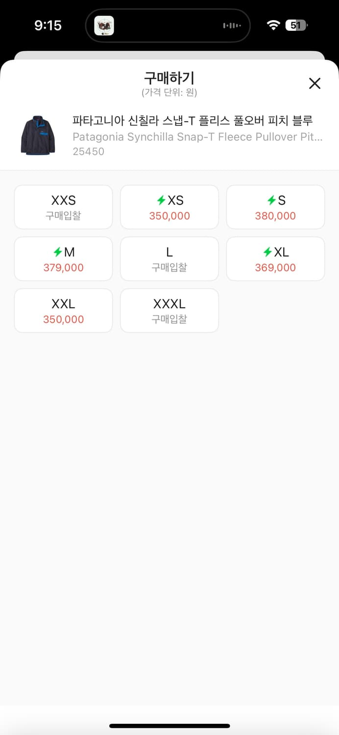 파타고니아 신칠라 피치 블루 상품이미지2