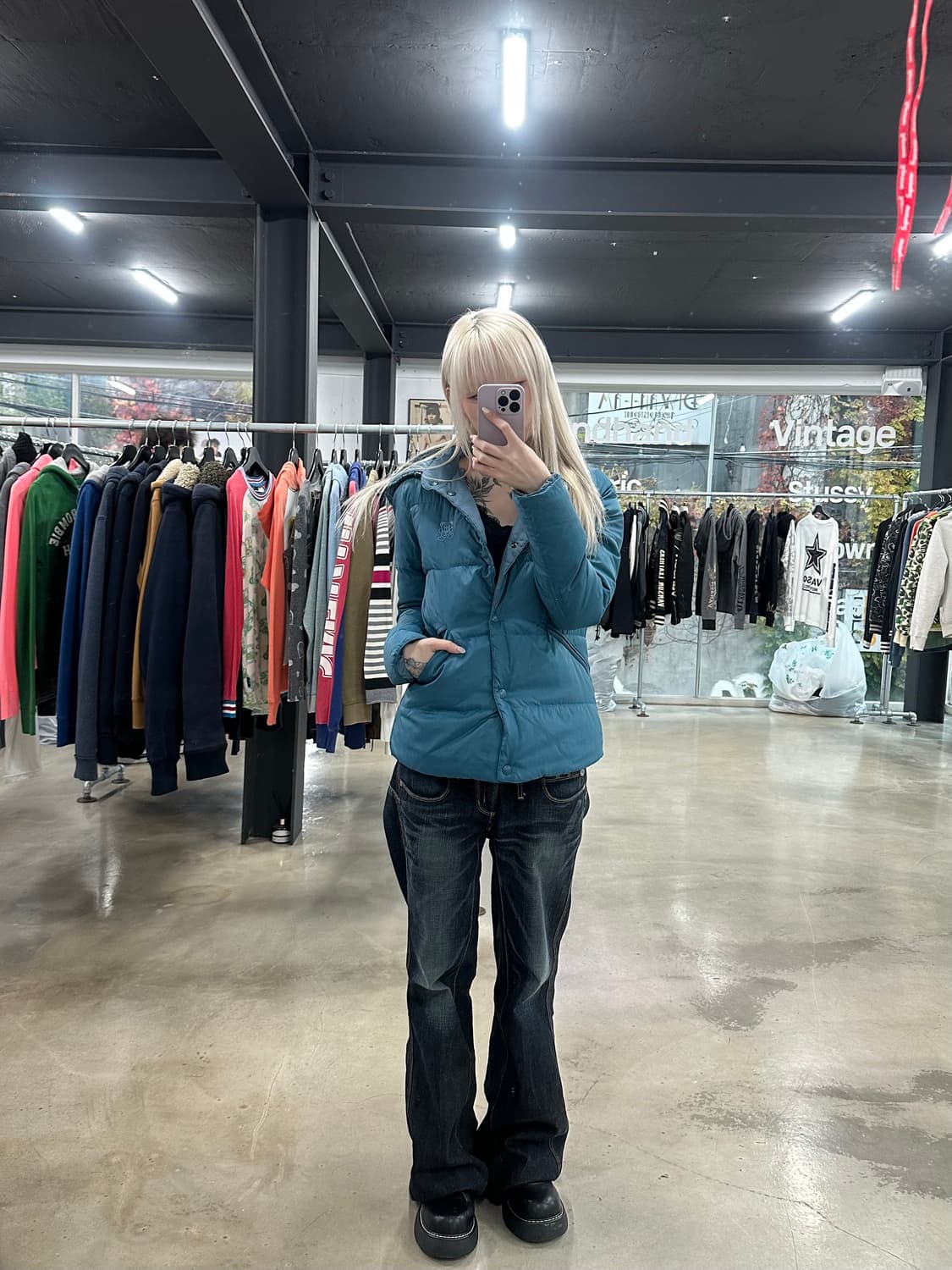 히스테릭글래머 퍽베어 리버시블 패딩 상품이미지2