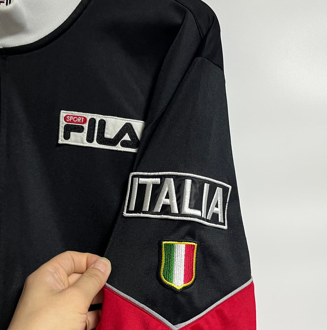 휠라 오버핏 이탈리아 져지 트랙탑 XL 상품이미지6