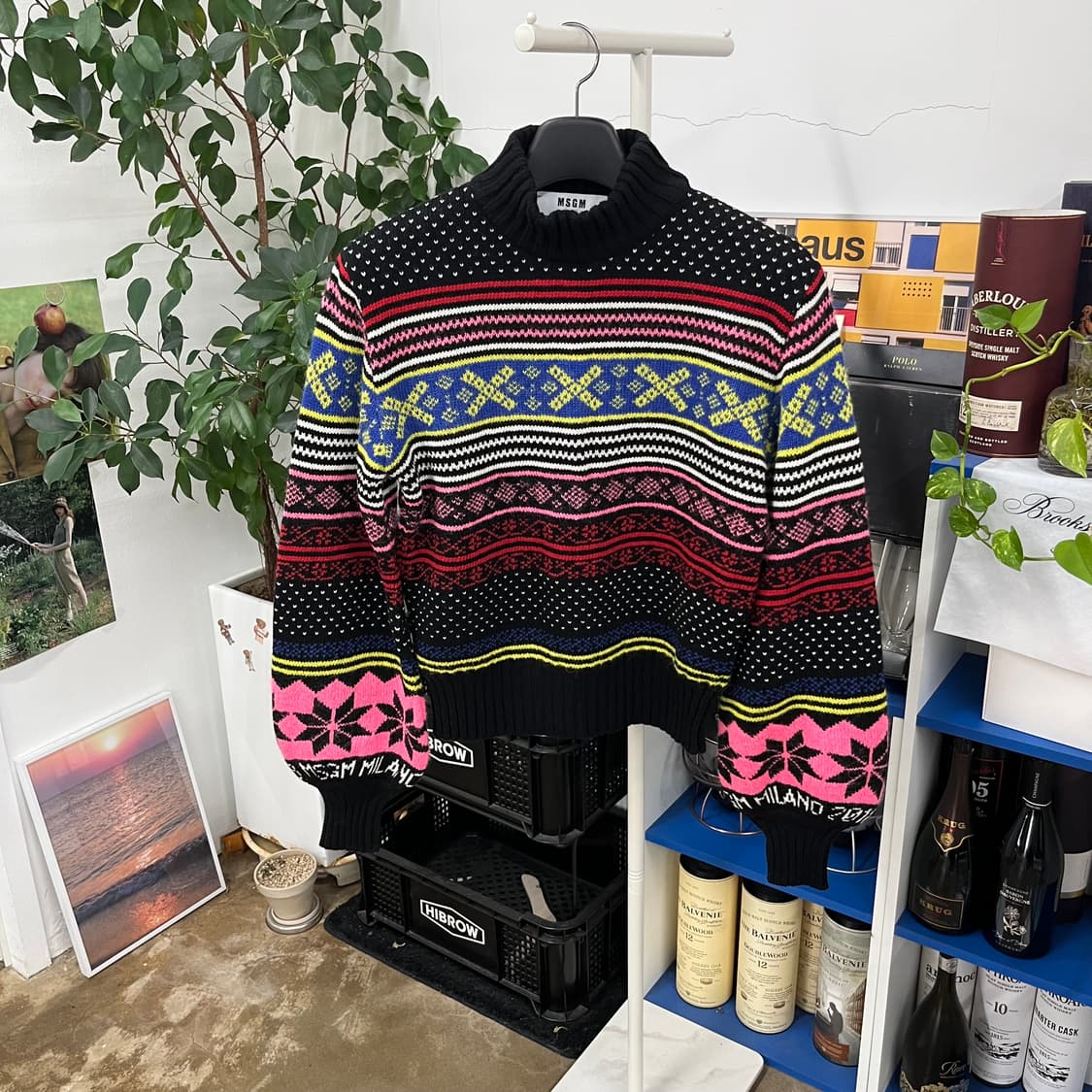 MSGM 우먼 페어아일 모헤어 니트 XS 상품이미지1