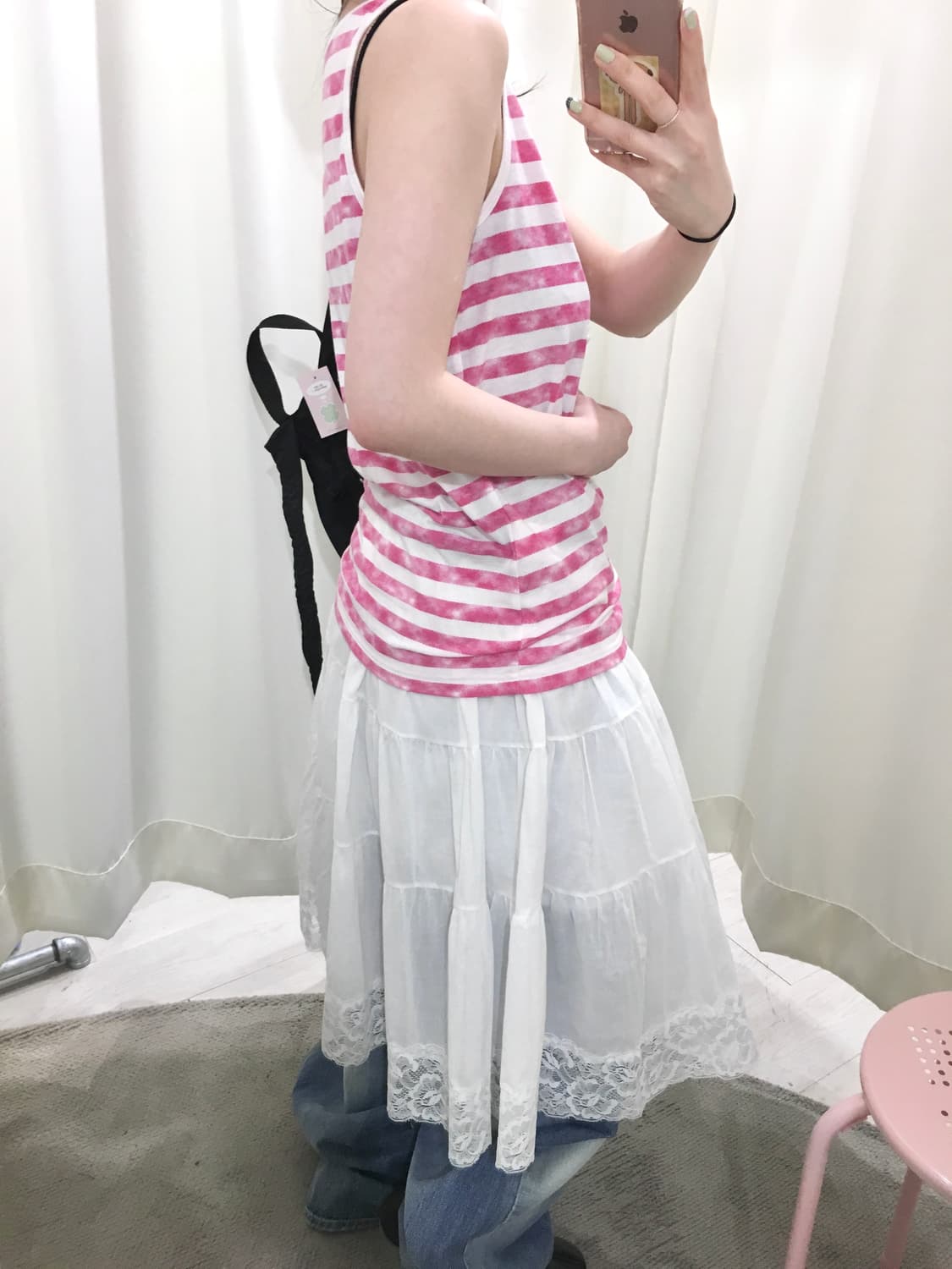 stripe hagumi sleeveless 상품이미지8