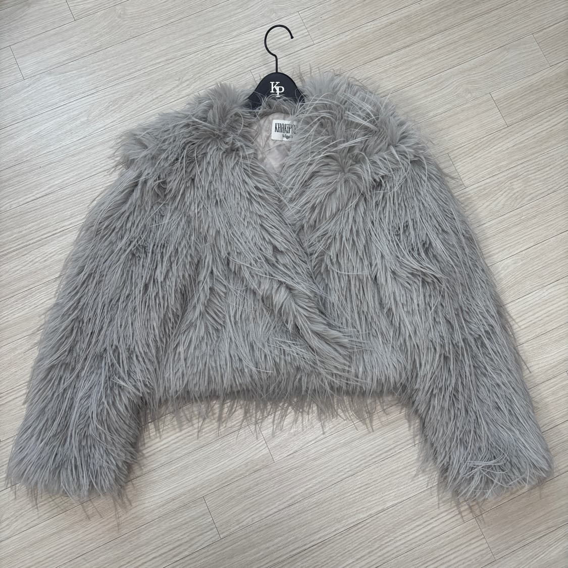 카키포인트 Shaggy Fur Jacket light gray 상품이미지9