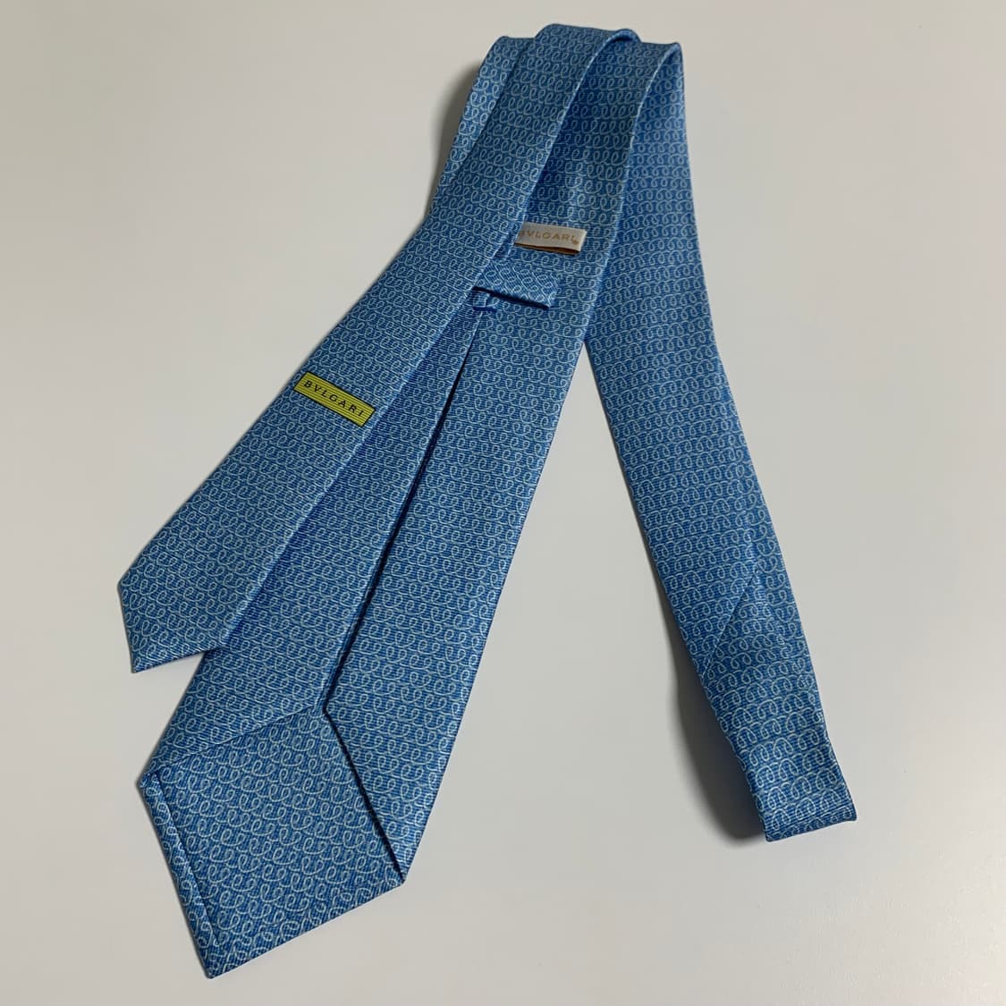 불가리(BVLGARI) 자카드 명품넥타이 100실크 혼주넥타이 A-A+ 상품이미지9