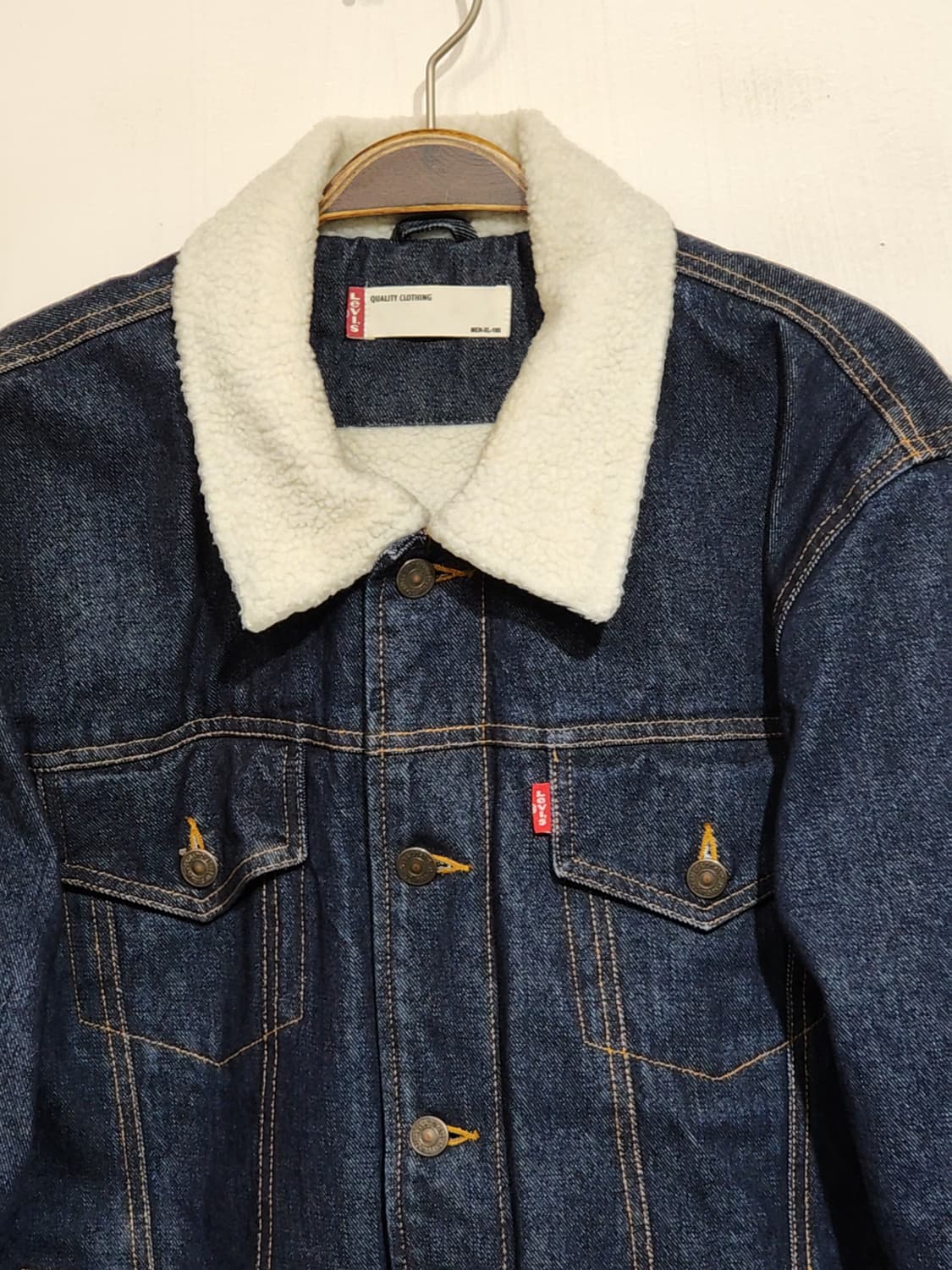 (XL) 리바이스 양털 청자켓 생지 데님자켓 레드탭  상품이미지2