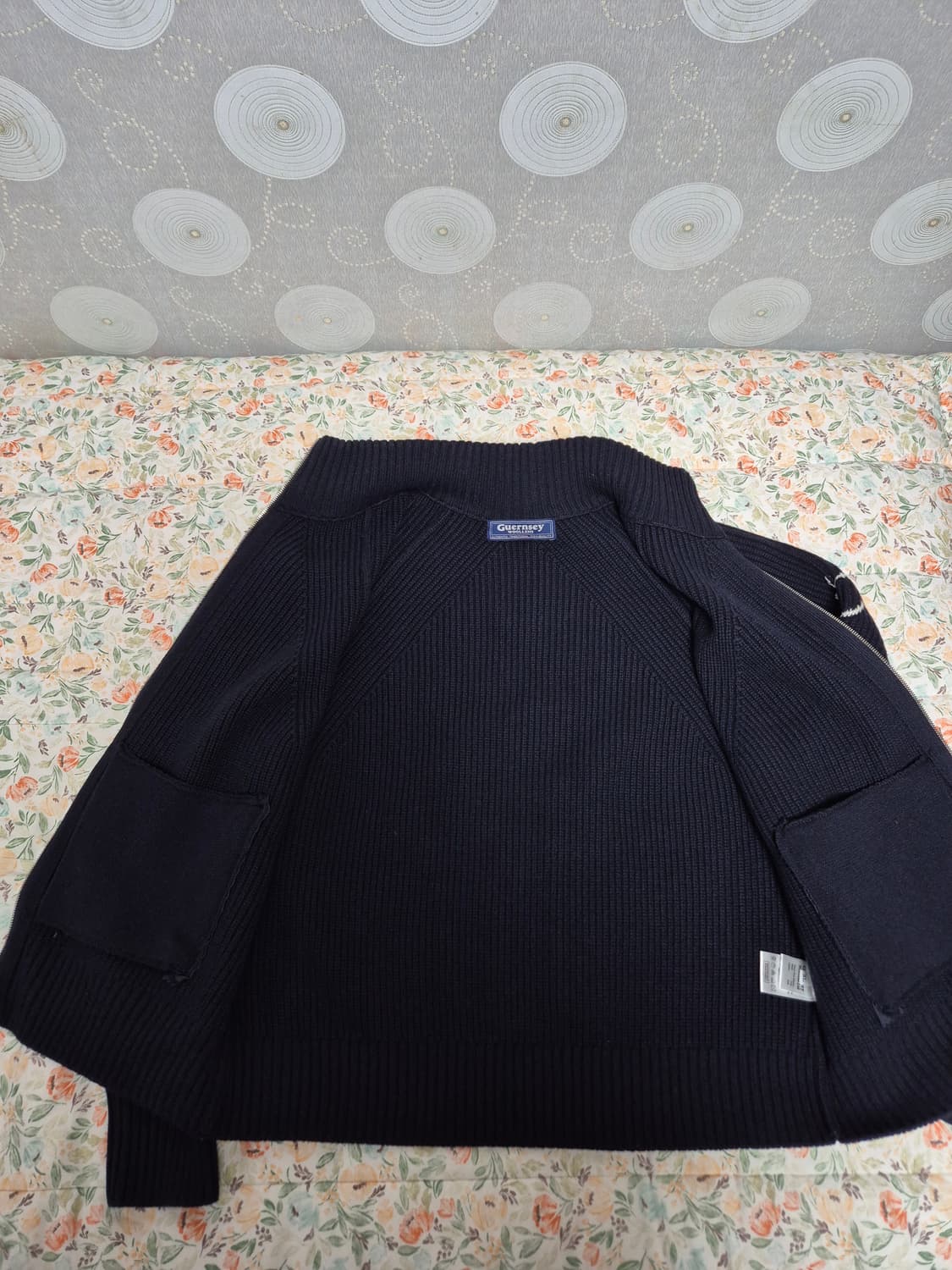 건지울른스 셔틀랜드 울 집업 가디건 XL(105) 상품이미지6