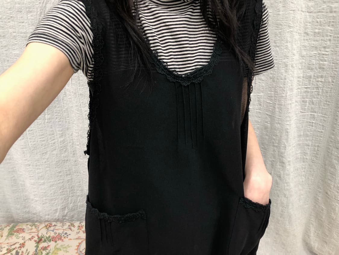 Sheer overlay one-piece 상품이미지3