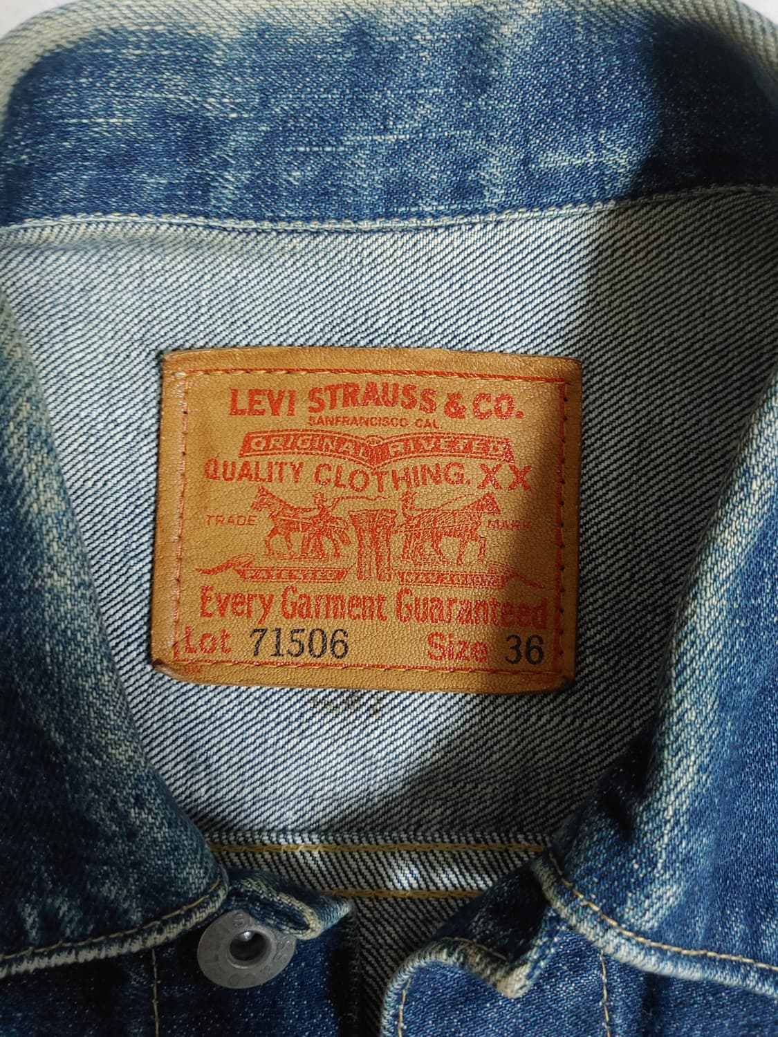 리바이스 1세대 36 size 상품이미지2