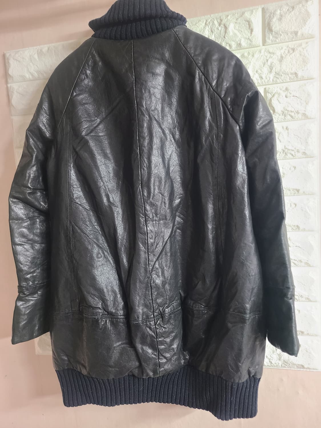 드로잉 여성 양가죽 하프코트(m) 상품이미지6