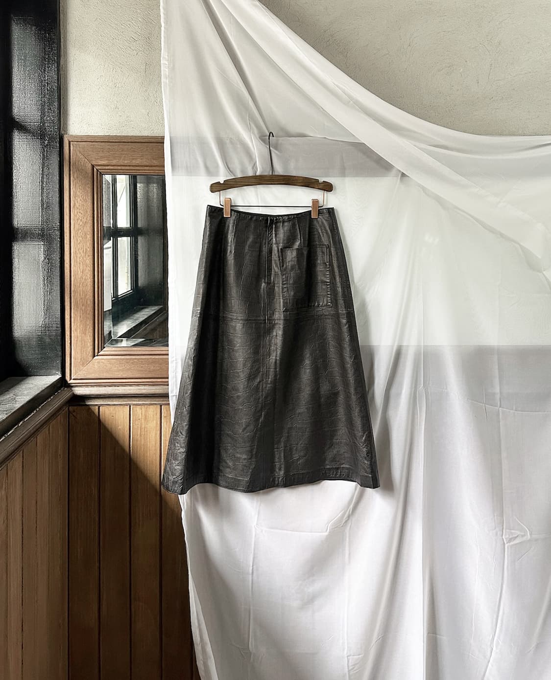 DES PRES leather skirt 상품이미지6