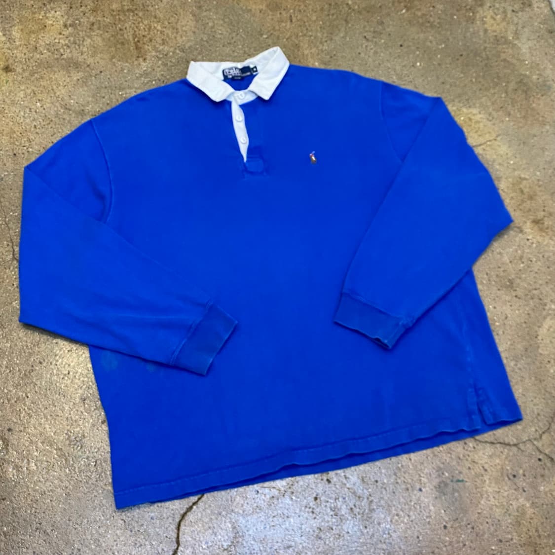 90s Made in USA 빈티지 폴로랄프로렌 컬러포니 럭비티 상품이미지2