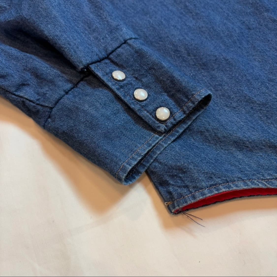 [L/107] 80s USA BIG MAC 웨스턴 데님 셔츠 상품이미지5