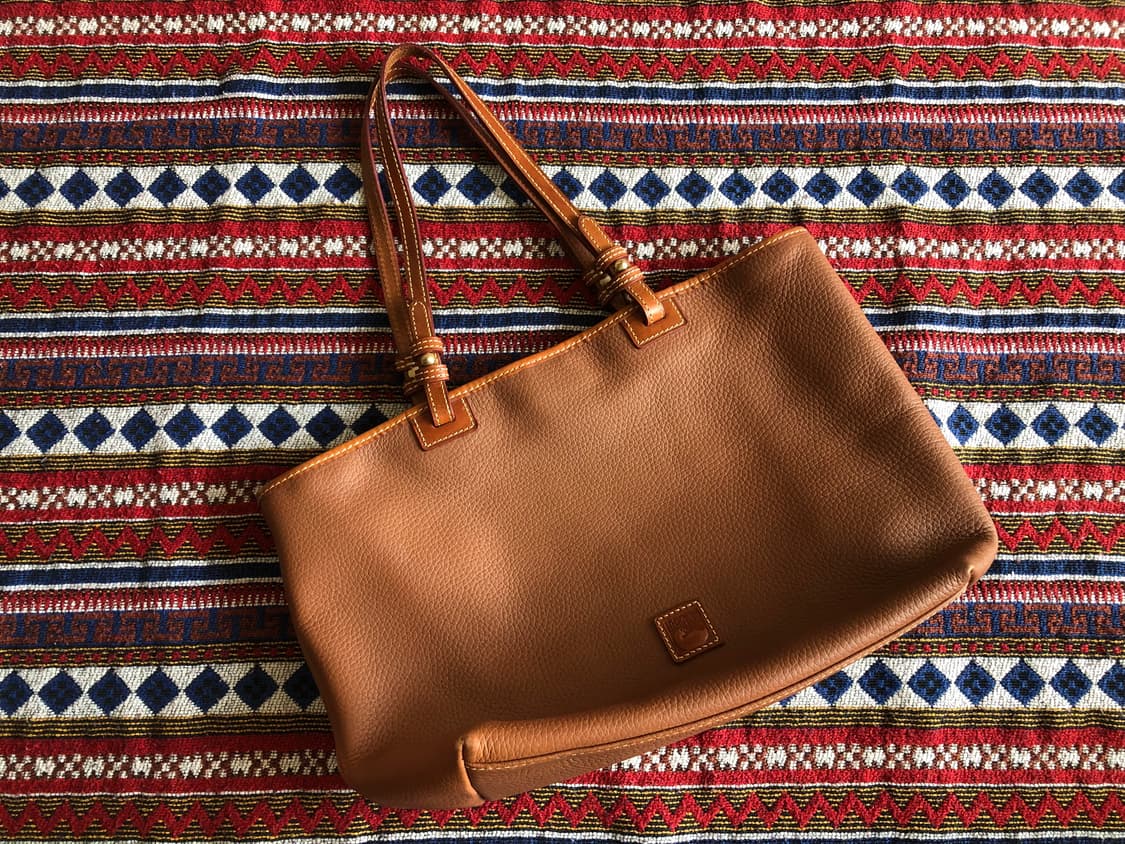 두니앤버크 브라운 레더 토트백 상품이미지1