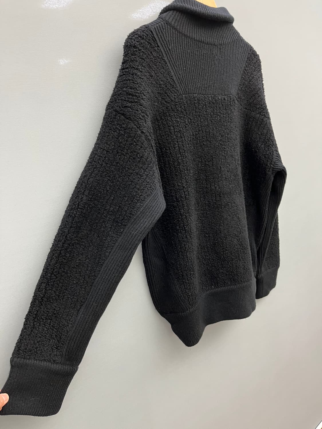 시스템옴므 블랙 부클레 케시미어 혼방 자켓 상품이미지6