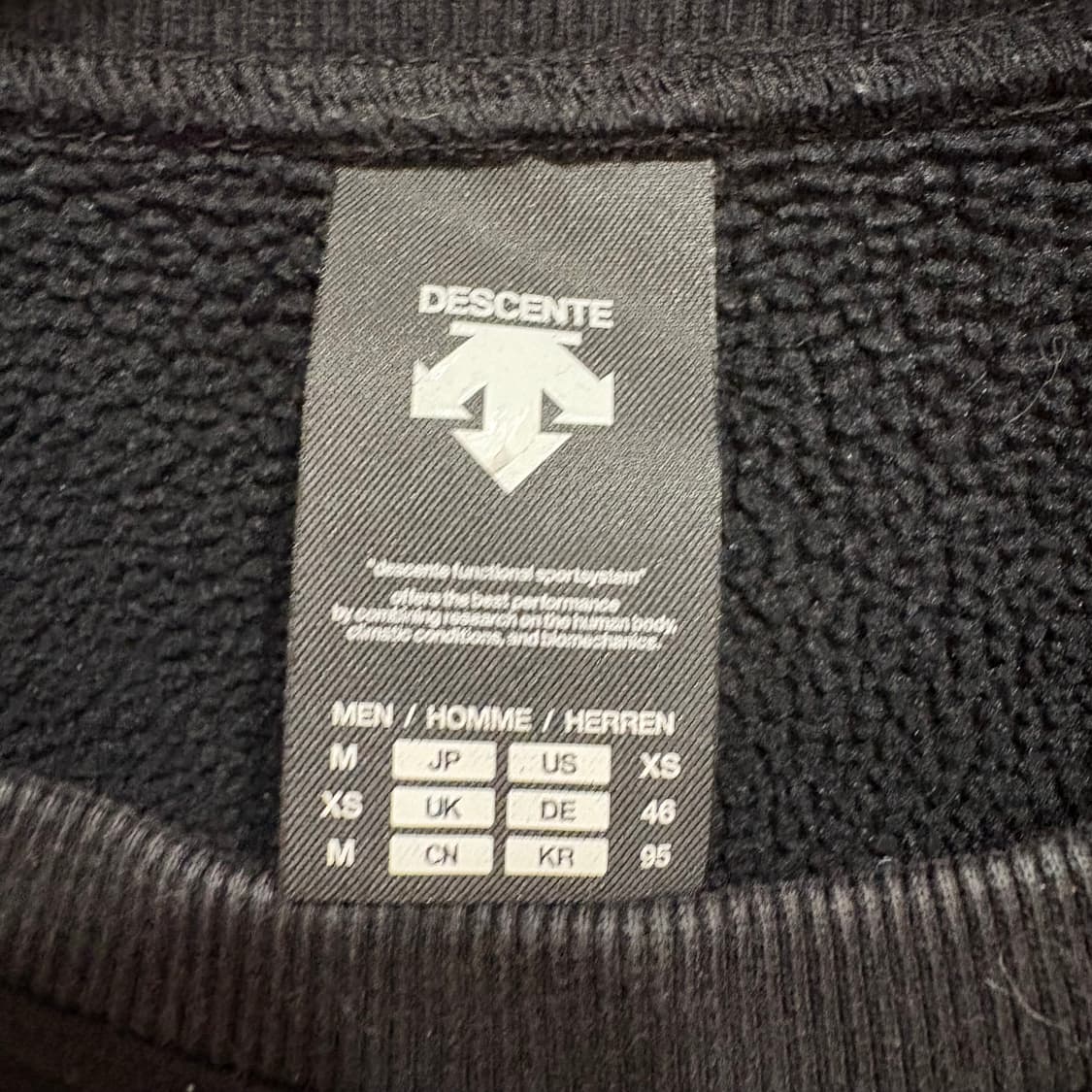 데상트 스위스 스키팀 기모 맨투맨 95 상품이미지6