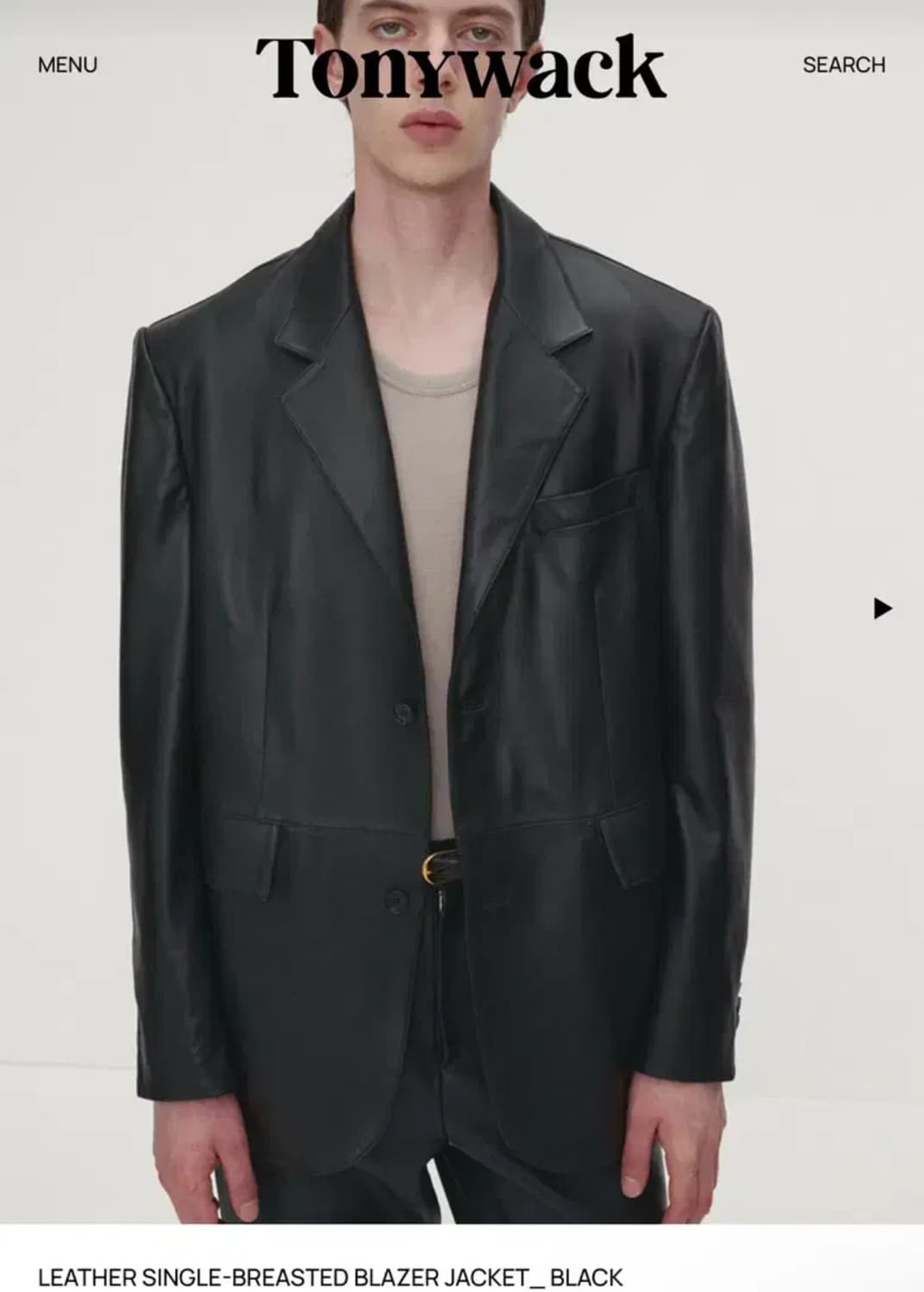 토니웩 레더블레이저 라지 판매 상품이미지1