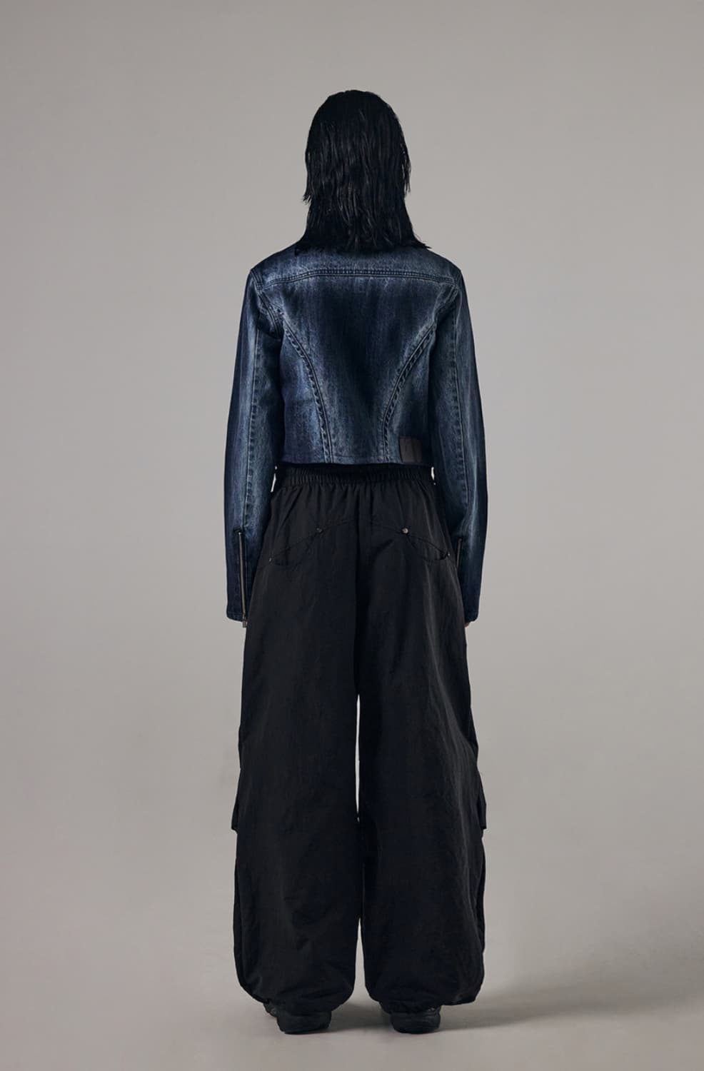 트리밍버드 V-Shape Denim Biker Jacket (blue) 상품이미지3
