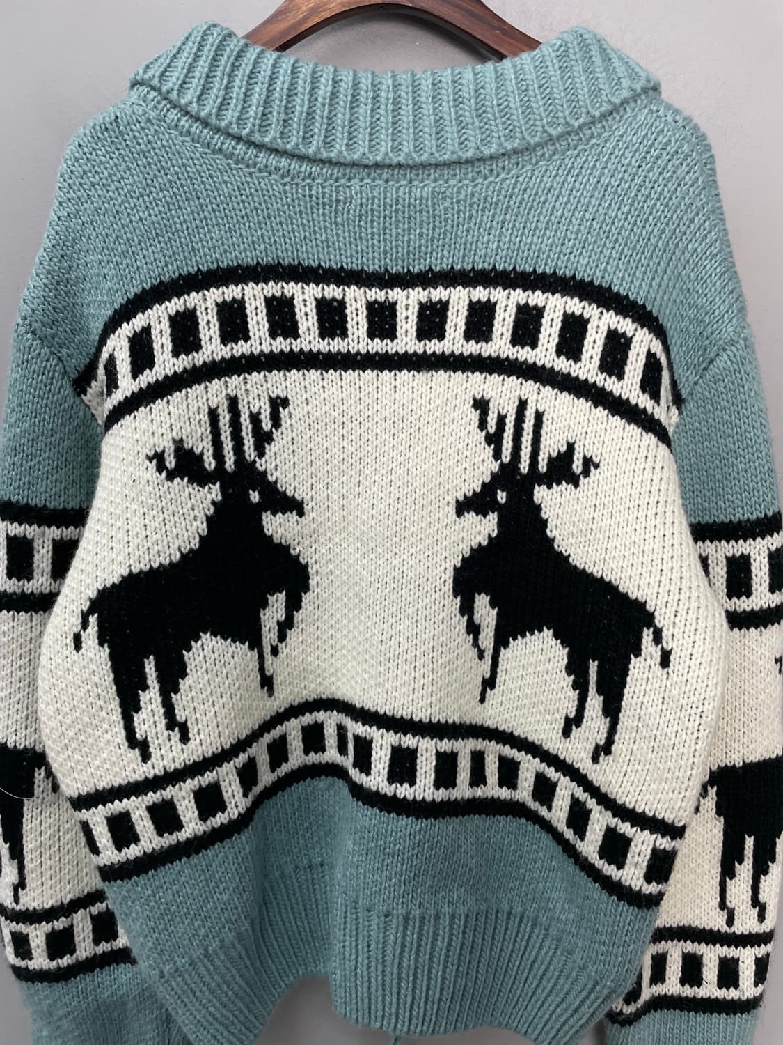 파르티멘토 스카이블루 코위찬 니트 집업 H967 상품이미지5