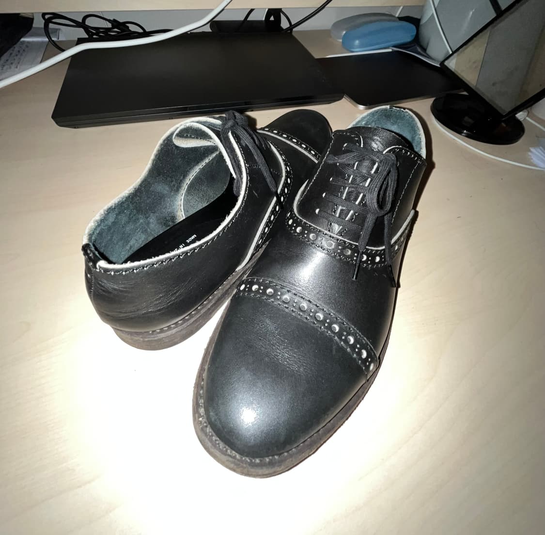 CDG Wood-sole Wingtip Loafer 상품이미지1