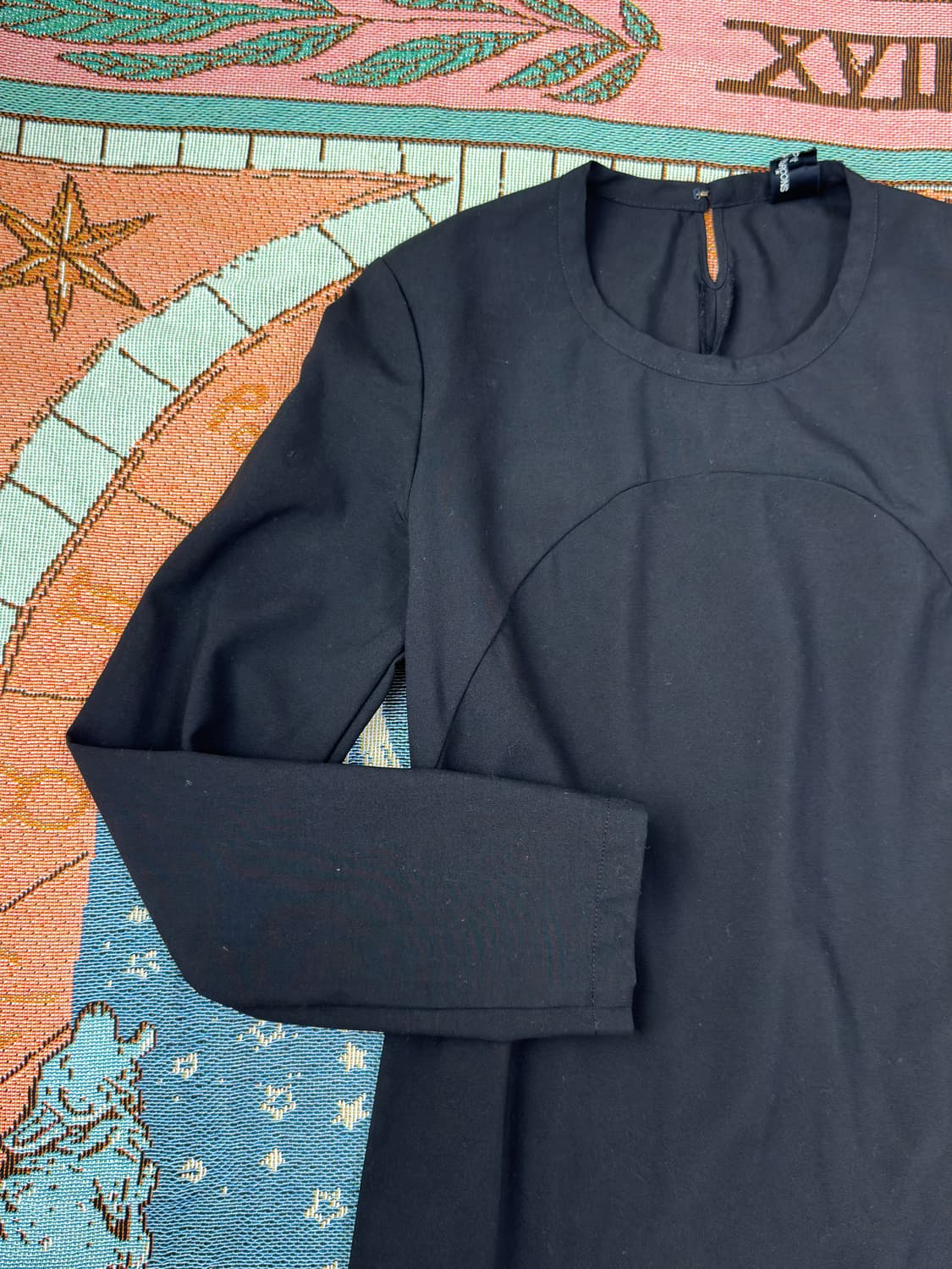 트리콧 꼼데가르송 울 100% 블랙 원피스 상품이미지3