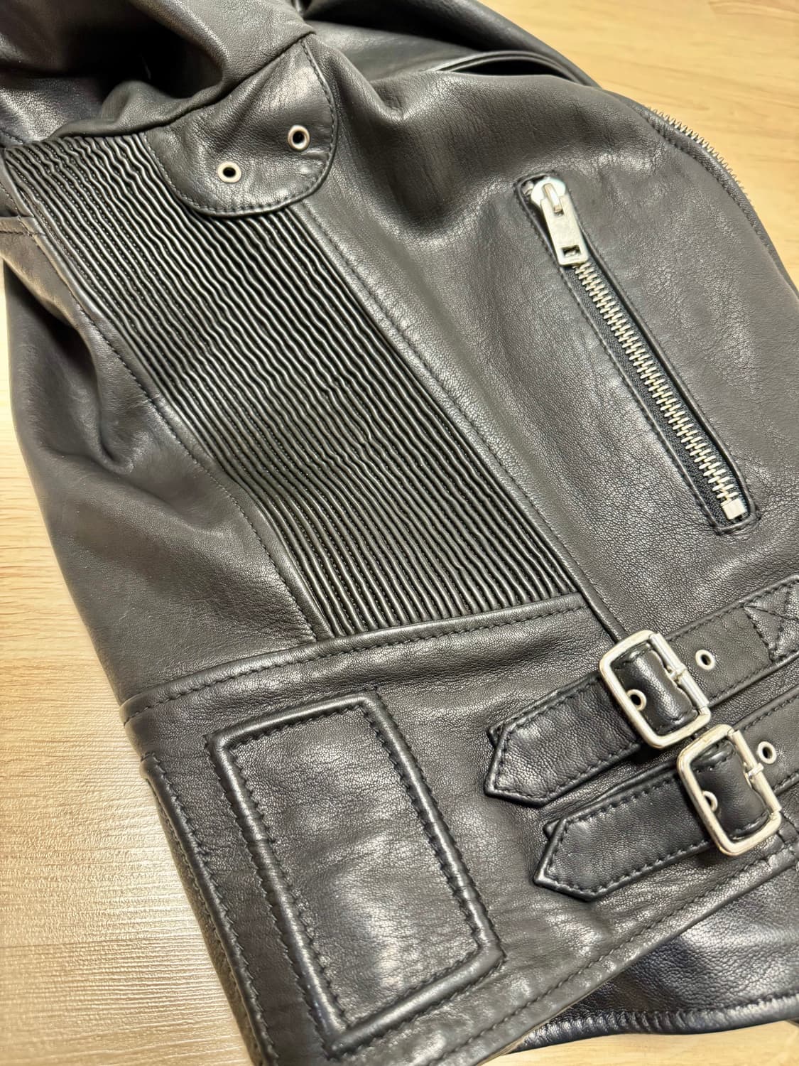 DIESEL TIMELESS / 램스킨 라이더 자켓 (유니섹스) 상품이미지5