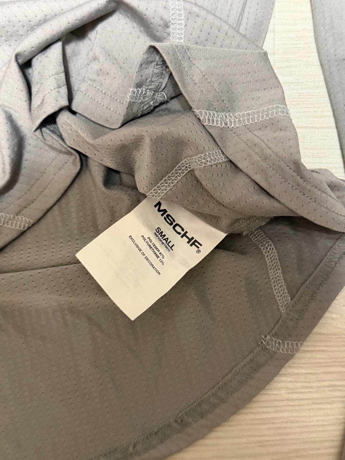 미스치프 드레이프드 터틀넥 탑 그레이 s 상품이미지3