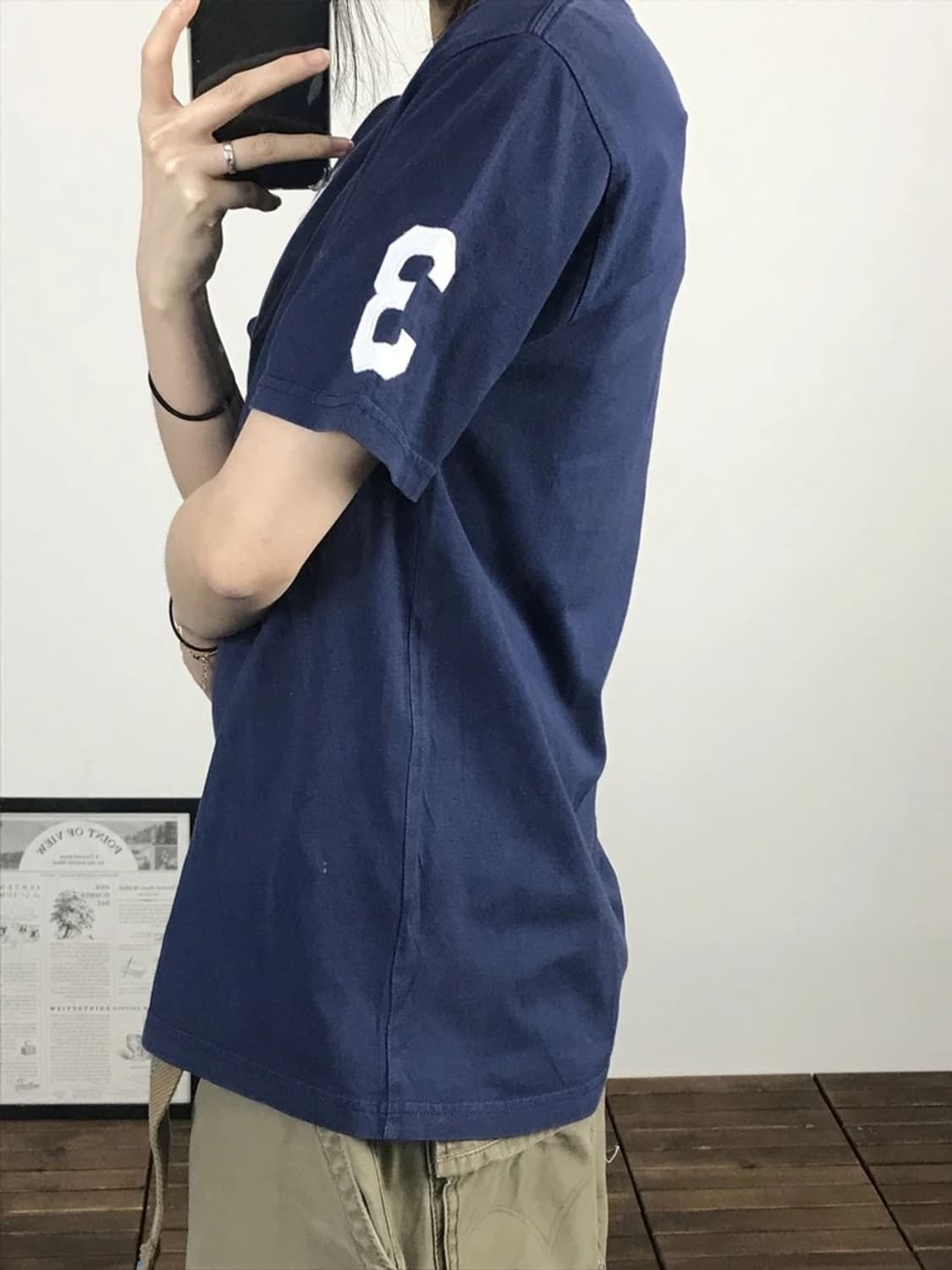Polo Ralph Lauren Navy Big Pony Tee 상품이미지4