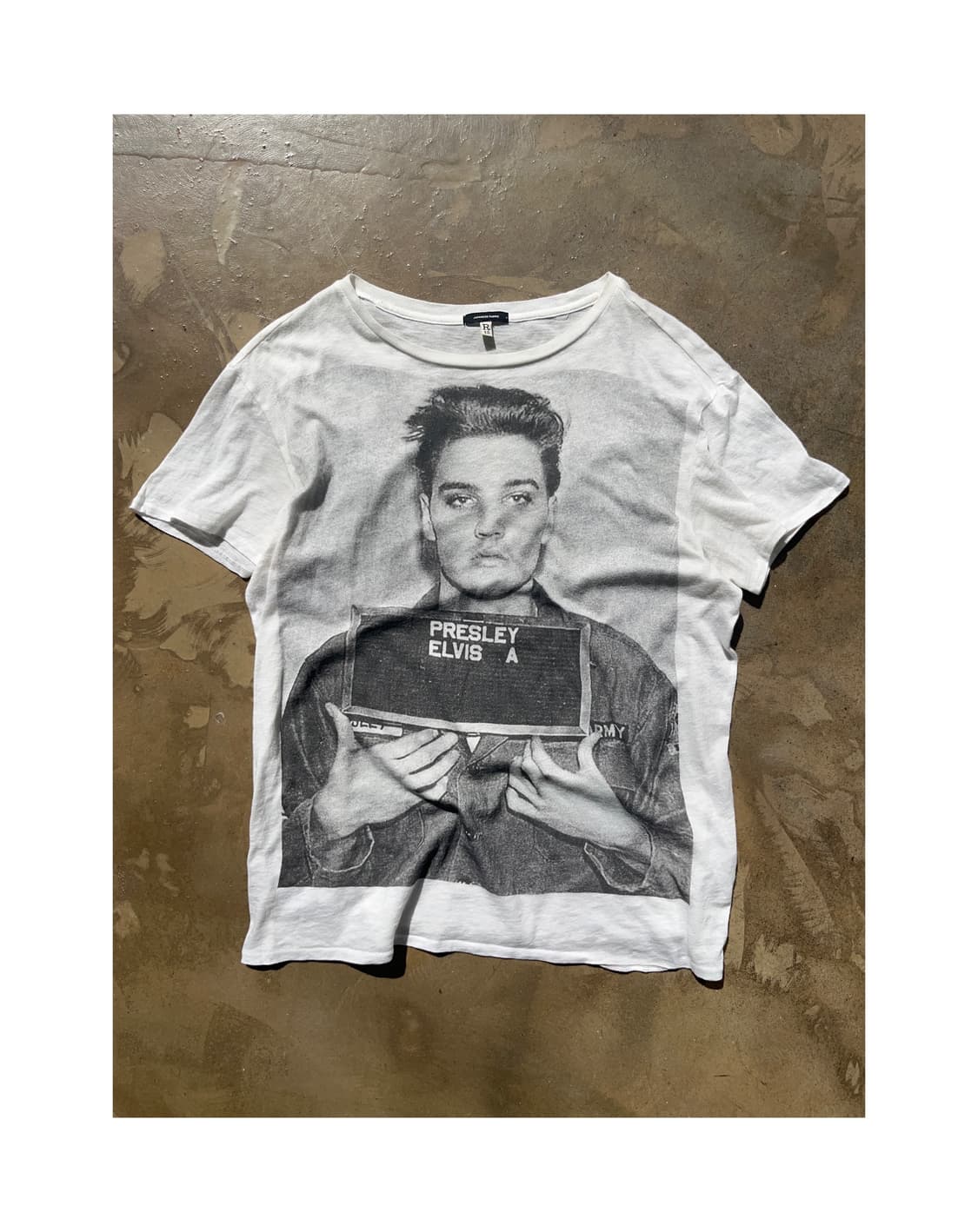 R13 Elvis mugshot boy T-Shirt 상품이미지2