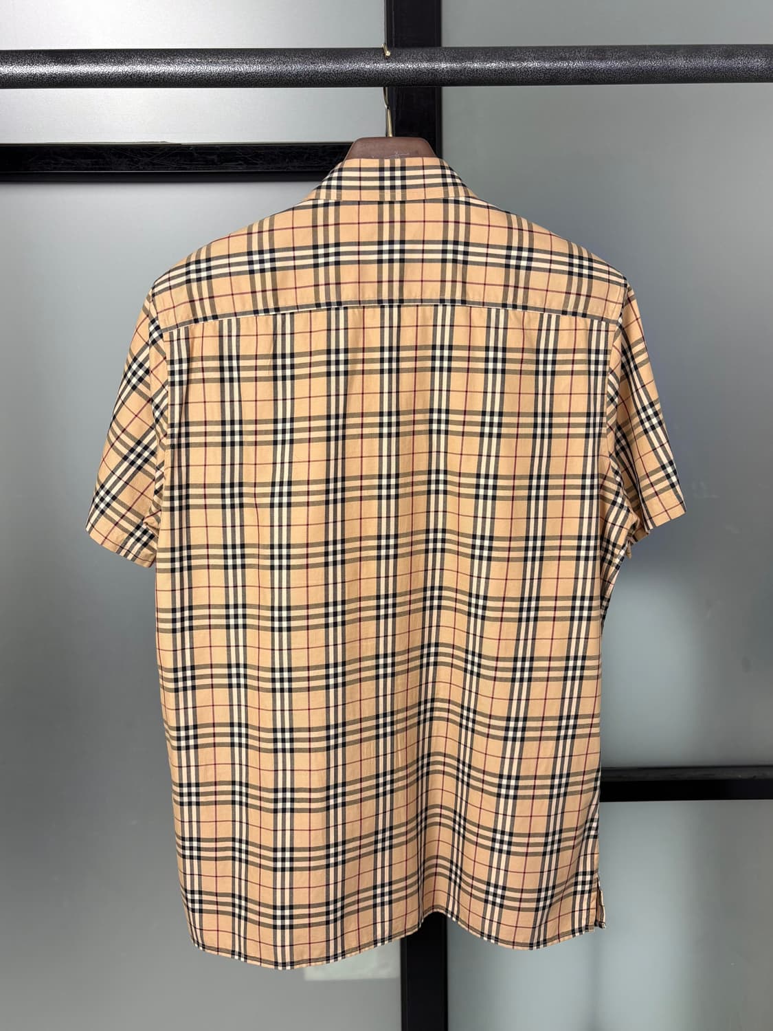  [M]BURBERRY버버리 브라운 노바체크 반팔 셔츠  상품이미지7