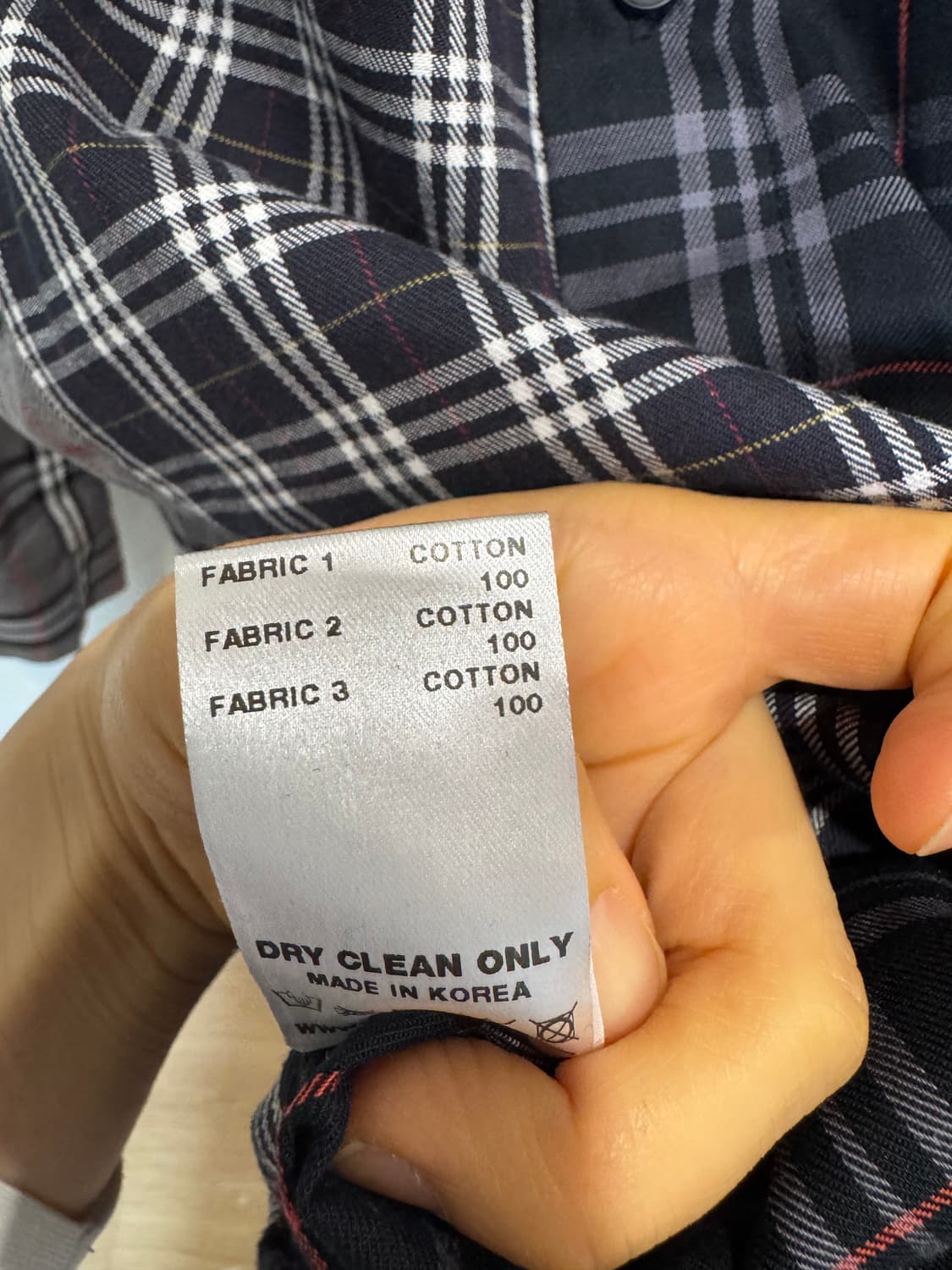 아조바이아조 시그니처 믹스 체크 셔츠  상품이미지6