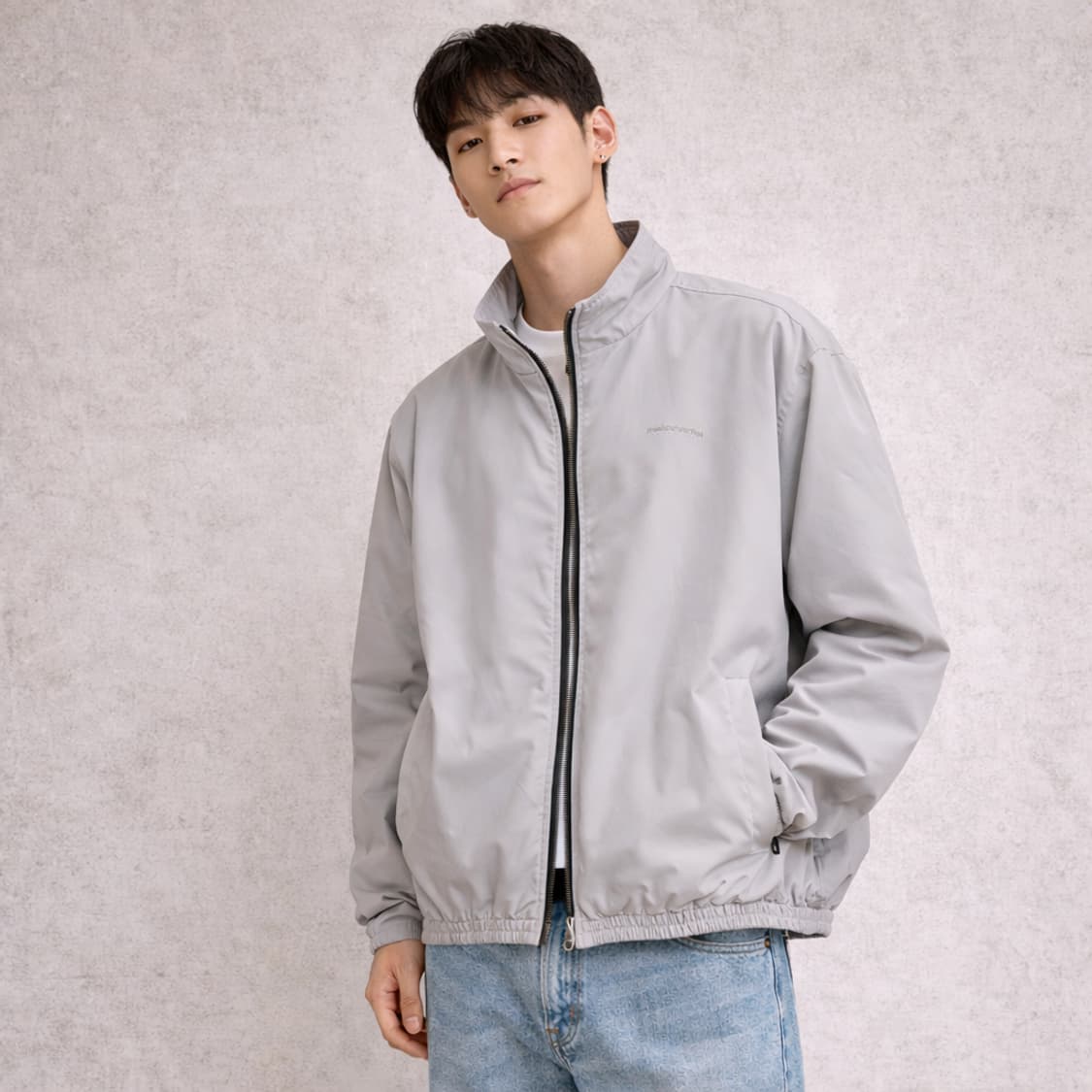 디스이즈네버댓 스탠드넥 로고 집업 바람막이 자켓 상품이미지2