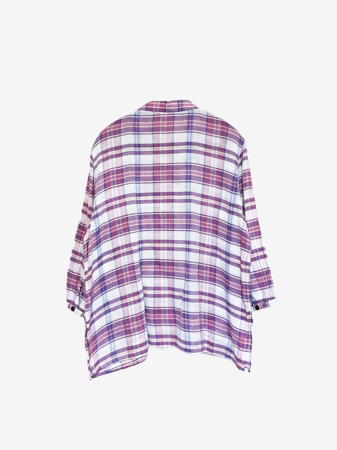Cotton Check Shirt - Pink 상품이미지3