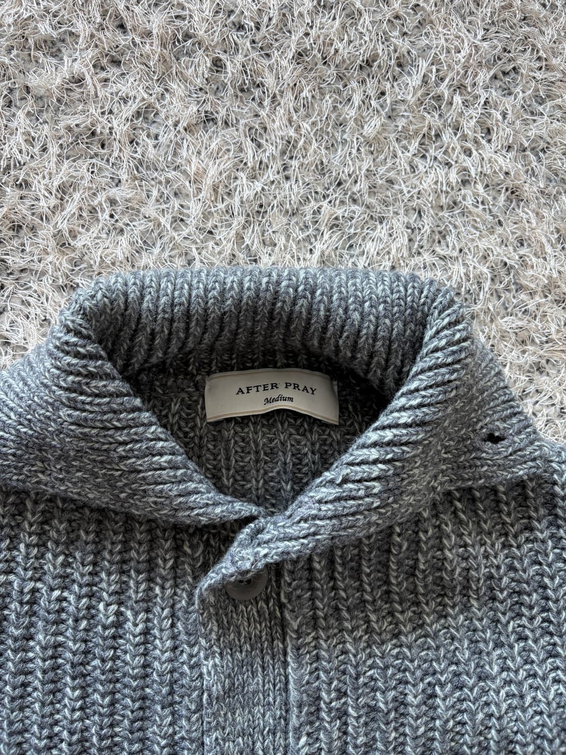 애프터프레이 쇼트 인타르시아 니트 가디건 M 상품이미지2