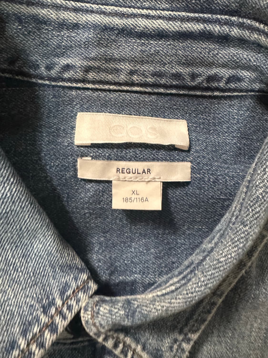 COS 코스 빈티지워싱 데님셔츠 XL 상품이미지2