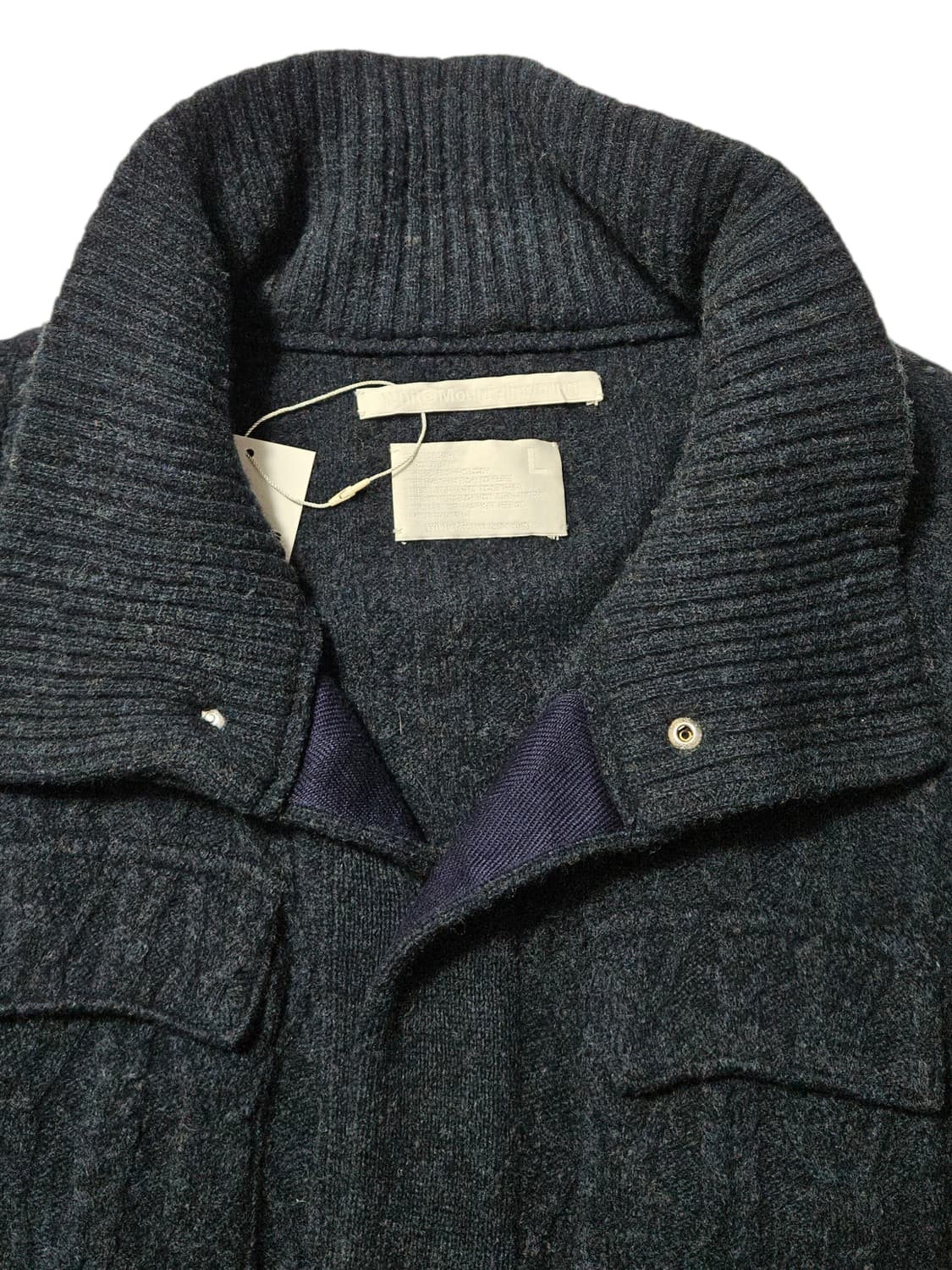 화이트 마운티니어링 니트 자켓 L 상품이미지5