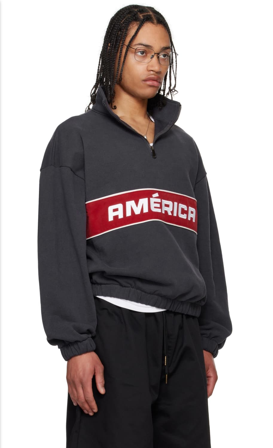Willy chavarria america quarter zip 상품이미지1