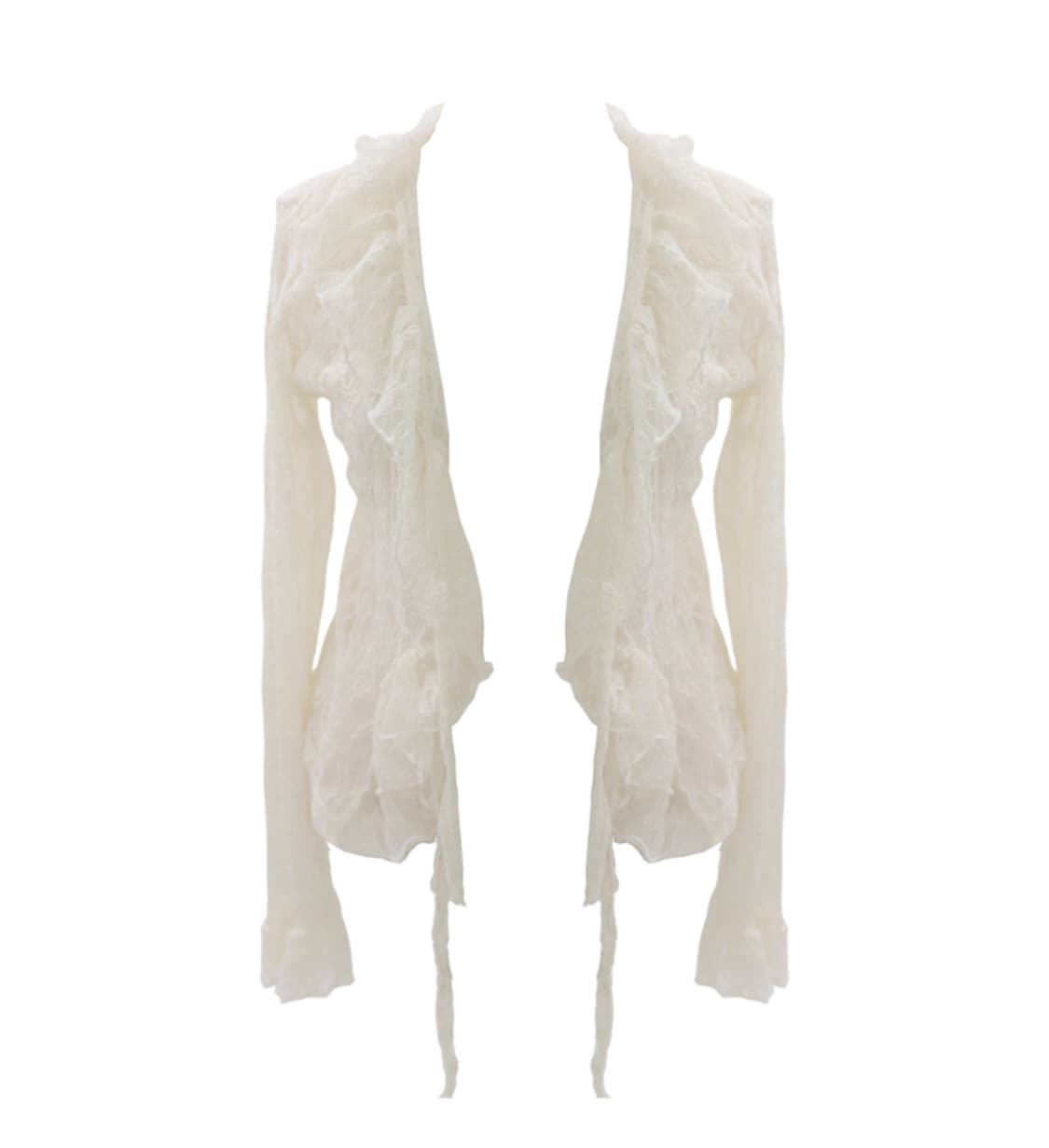miae Frill lace cardigan 페어리 프릴 레이스 가디건 상품이미지1