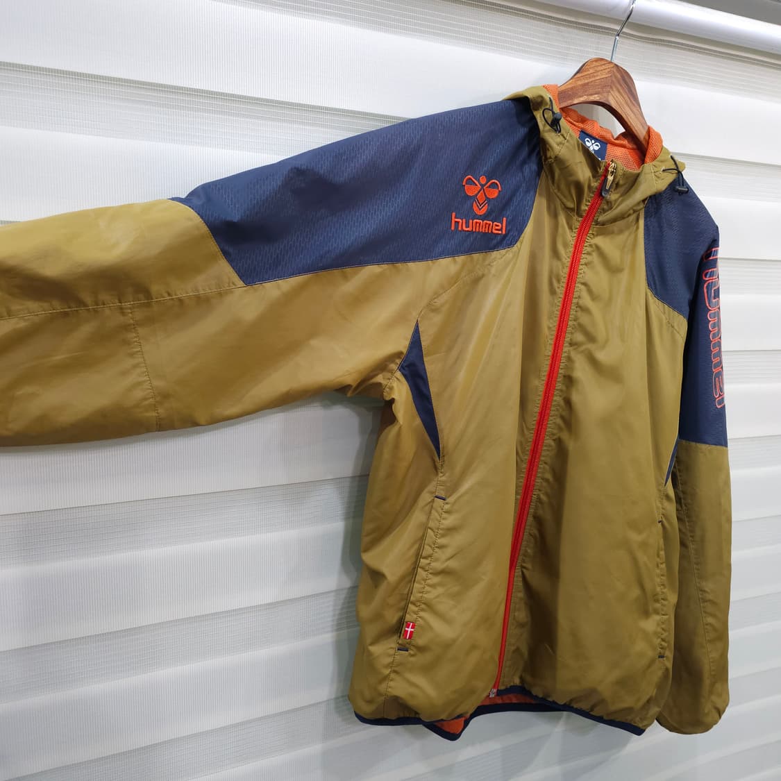 빈티지 Hummel 바람막이 후드집업 자켓- L 상품이미지5