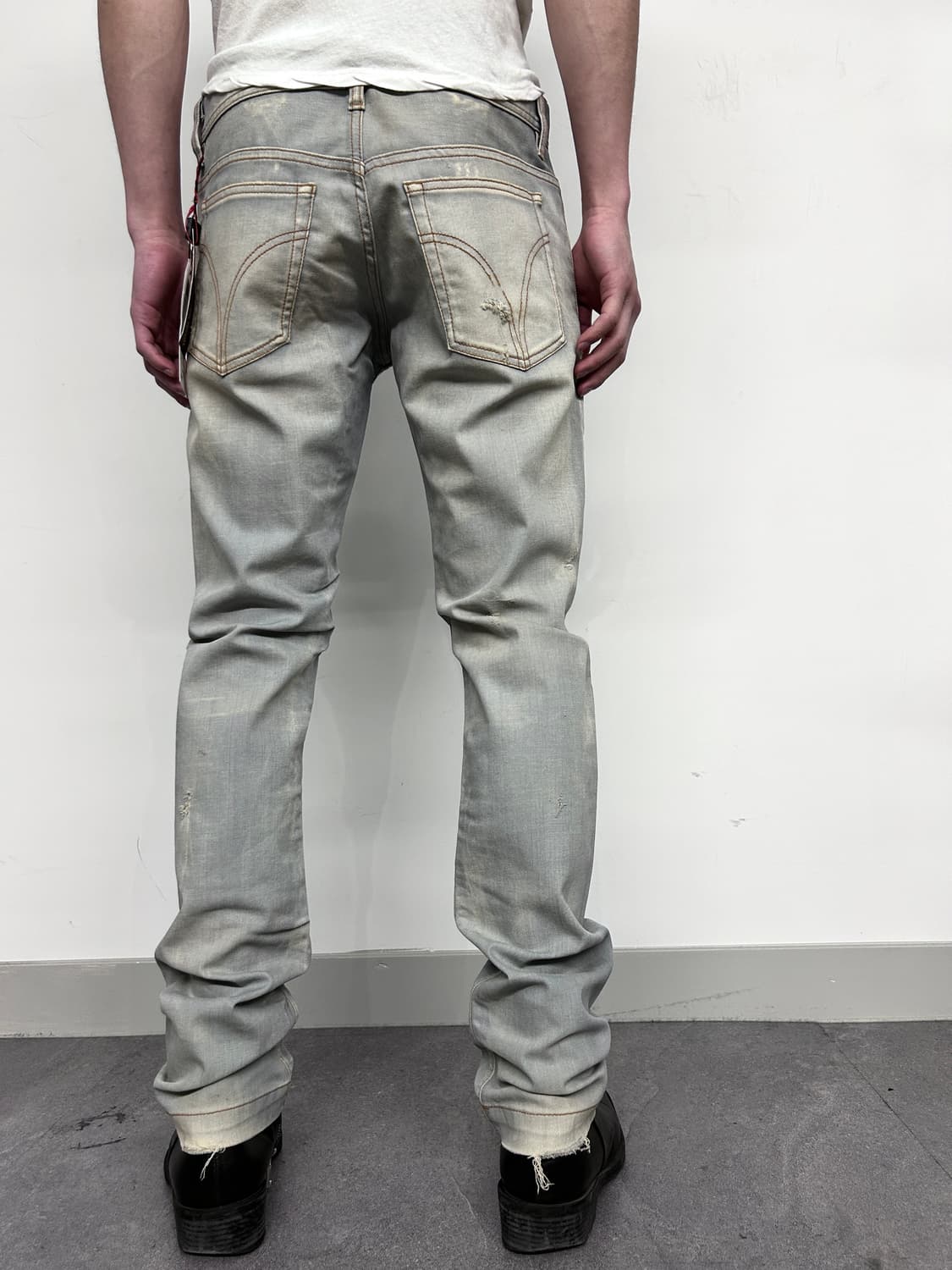 deadstock* 돌체앤가바나 블리치 워싱 데님 팬츠 상품이미지1
