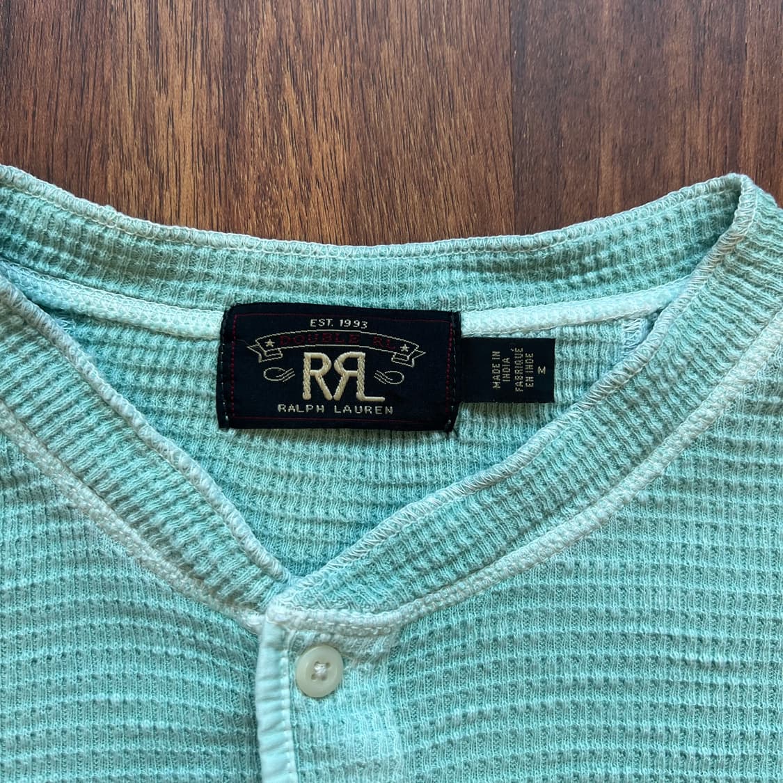 [M]RRL 더블알엘 민트 와플 헨리넥 롱슬리브 상품이미지2
