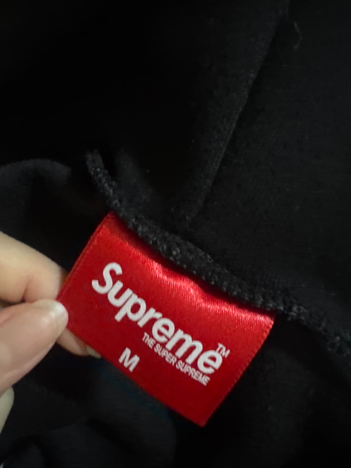 슈프림 후드 로고 집업 m 상품이미지2