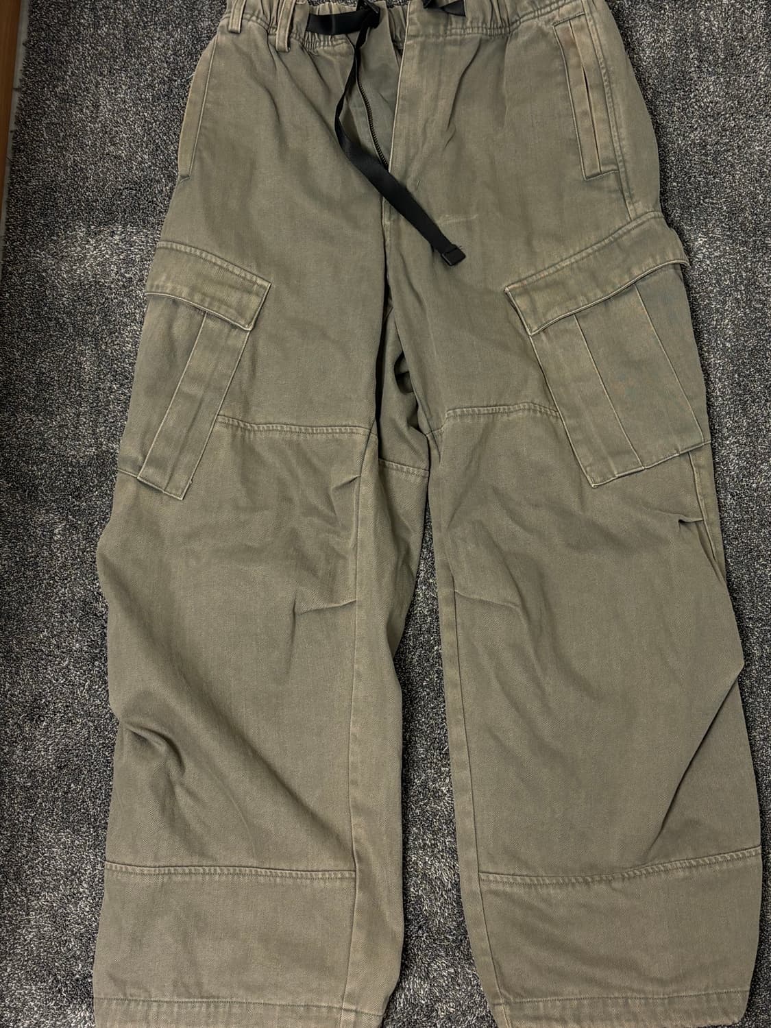 해칭룸 밀팬츠 워시드 올리브 2 상품이미지2